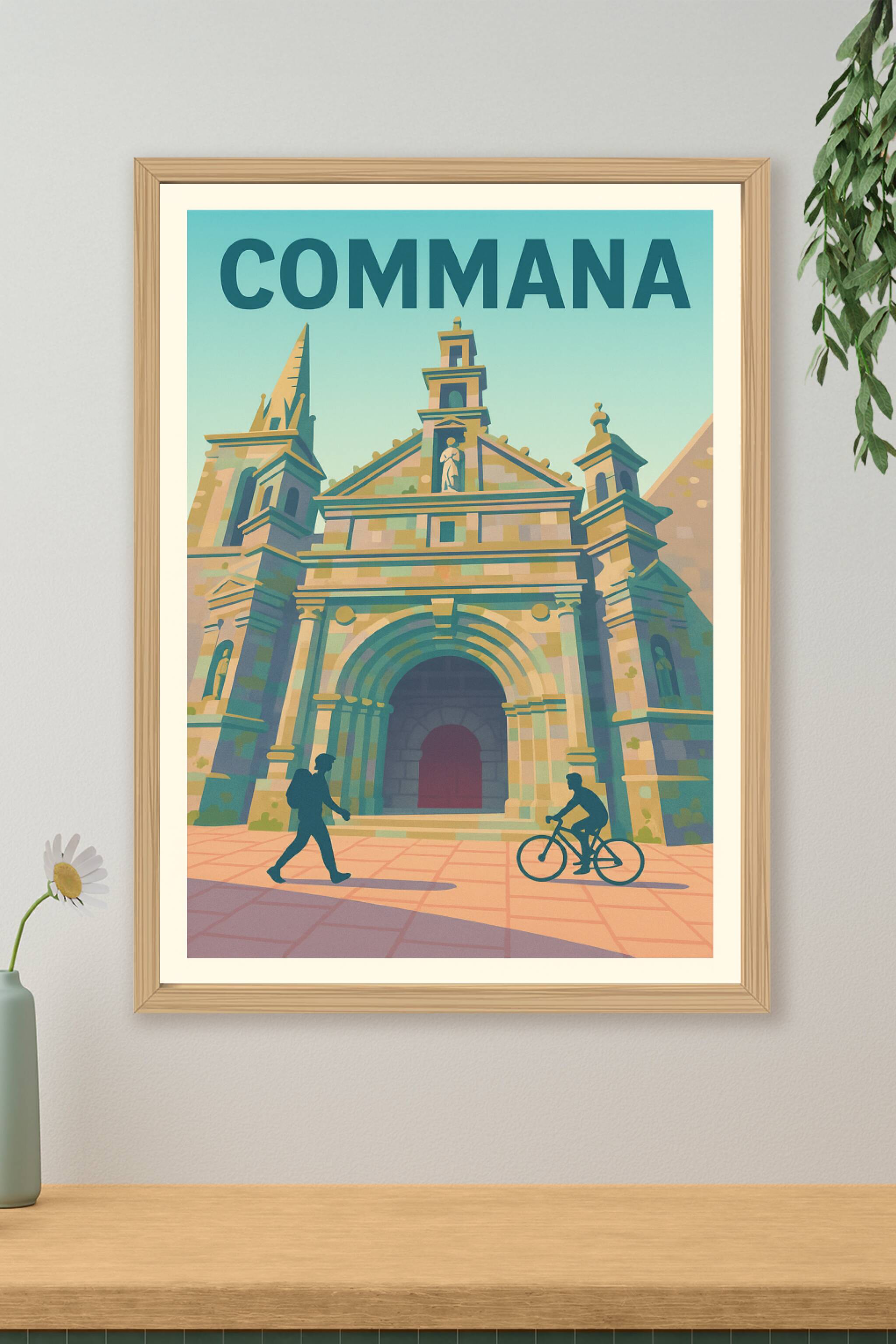 Affiche de Commana - L'élégance historique au cœur de la Bretagne