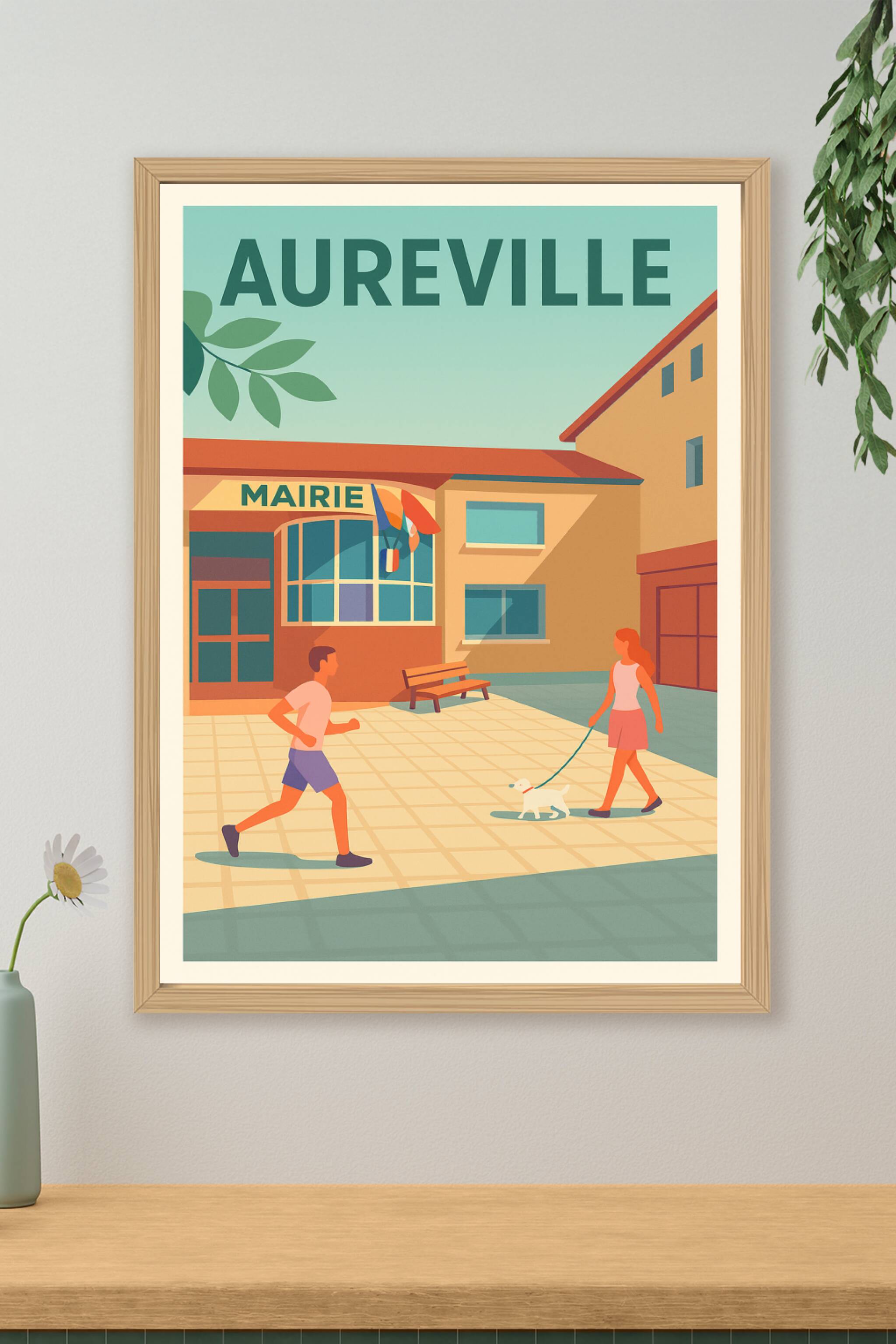 Affiche de Aureville - L'élégance tranquille de la vie locale