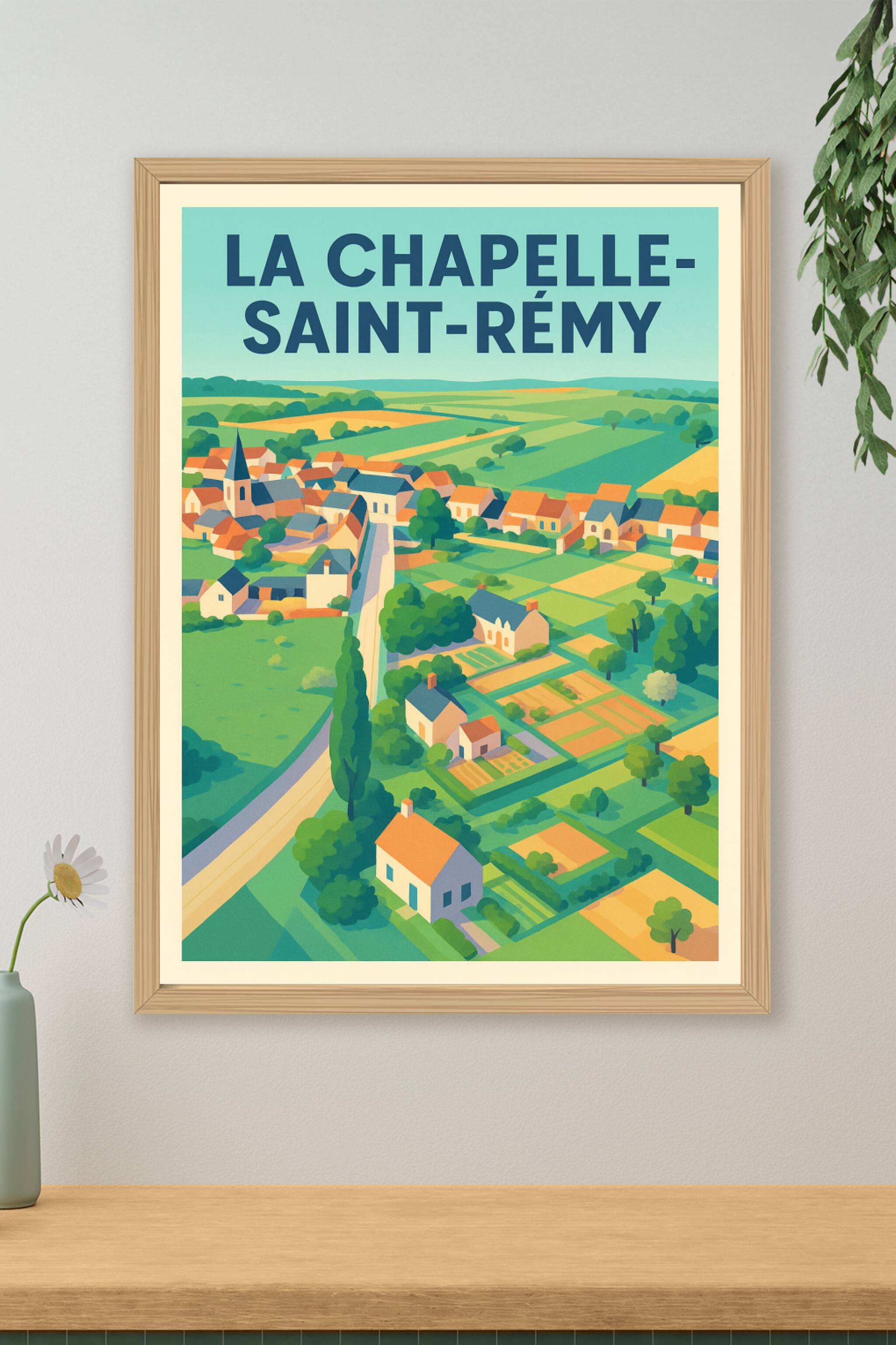 Affiche de La Chapelle-Saint-Rémy - Charme et douceur de la campagne française