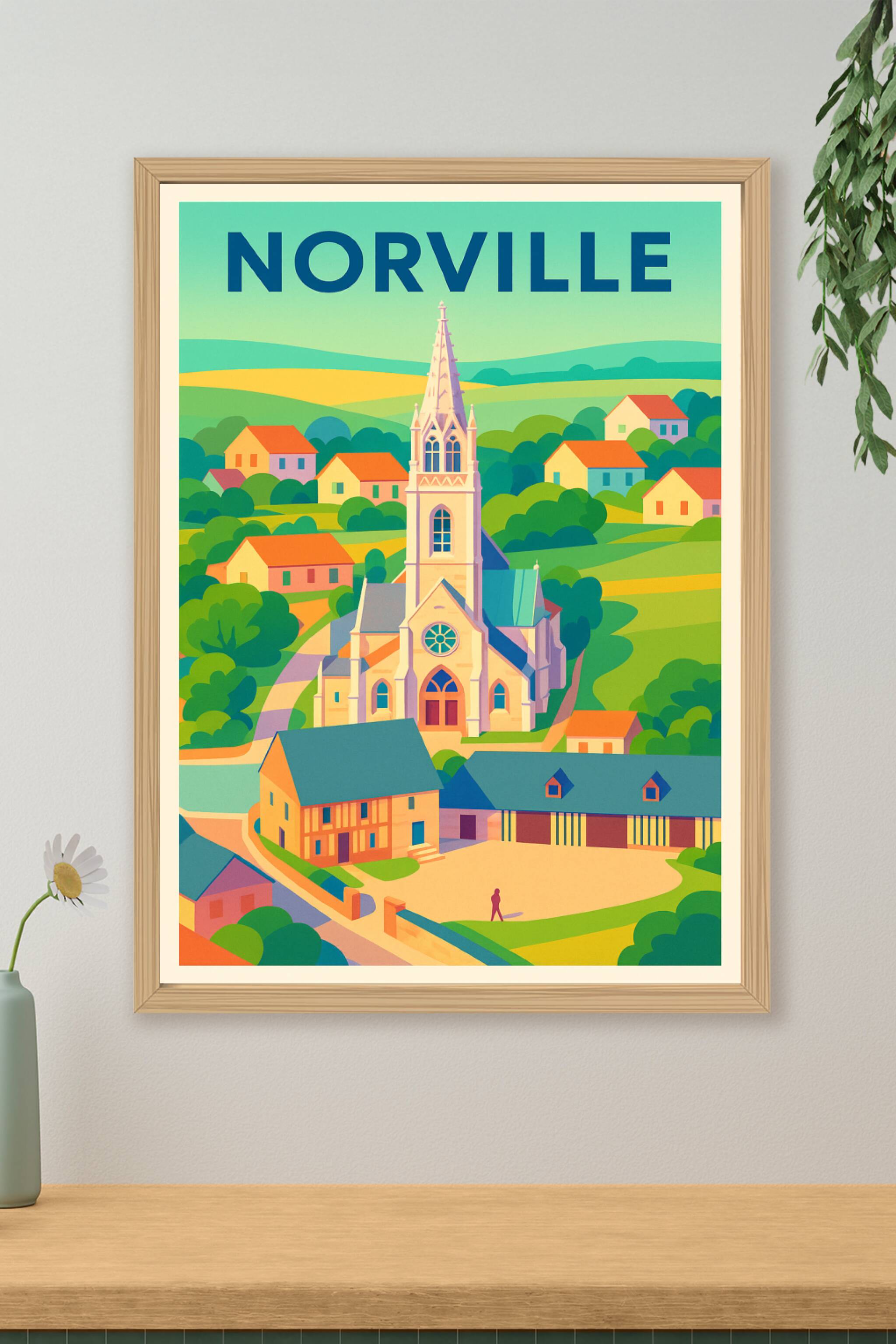 Affiche de Norville - Charme pittoresque et sérénité campagnarde