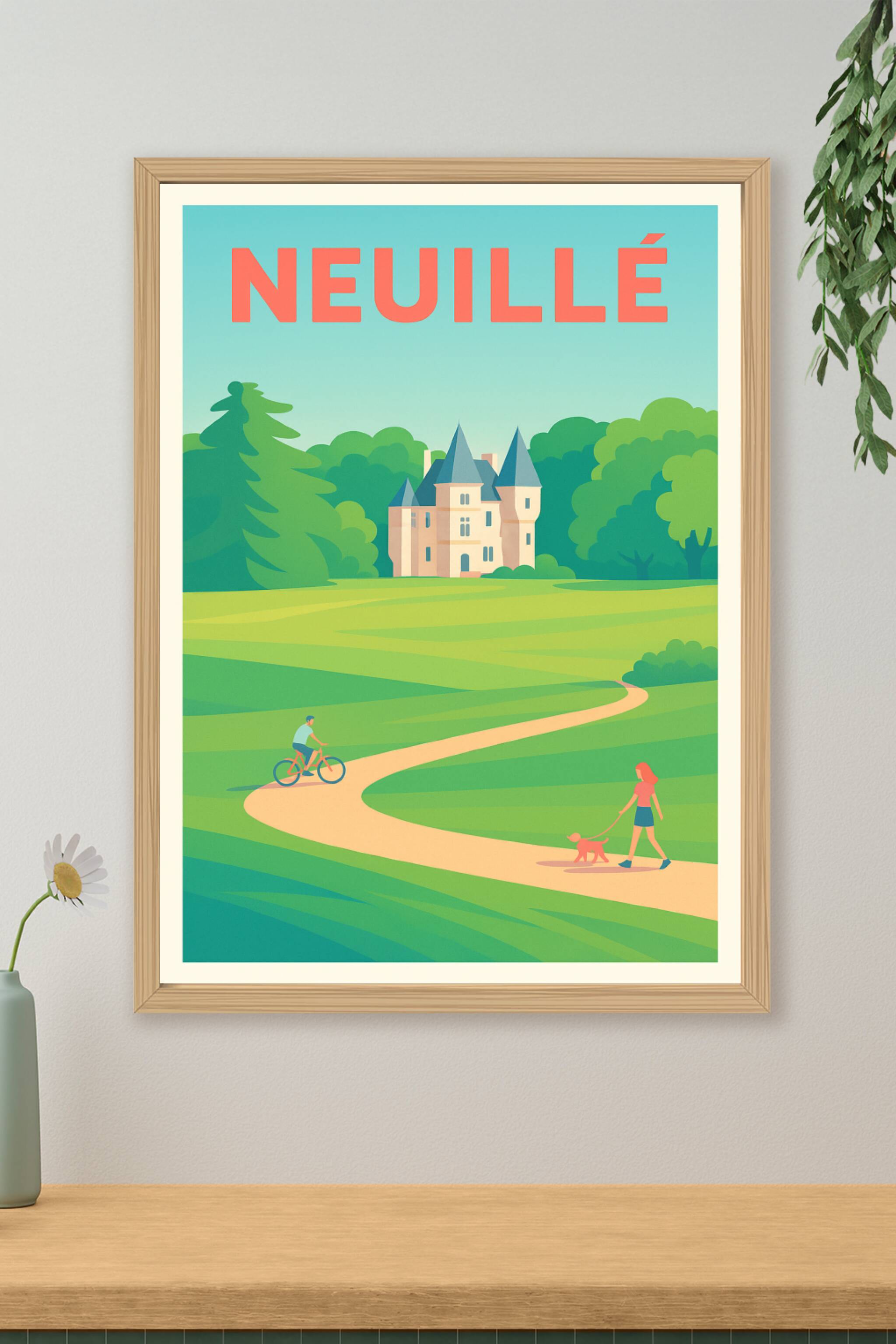 Affiche de Neuillé - Charme bucolique et douceur de vivre