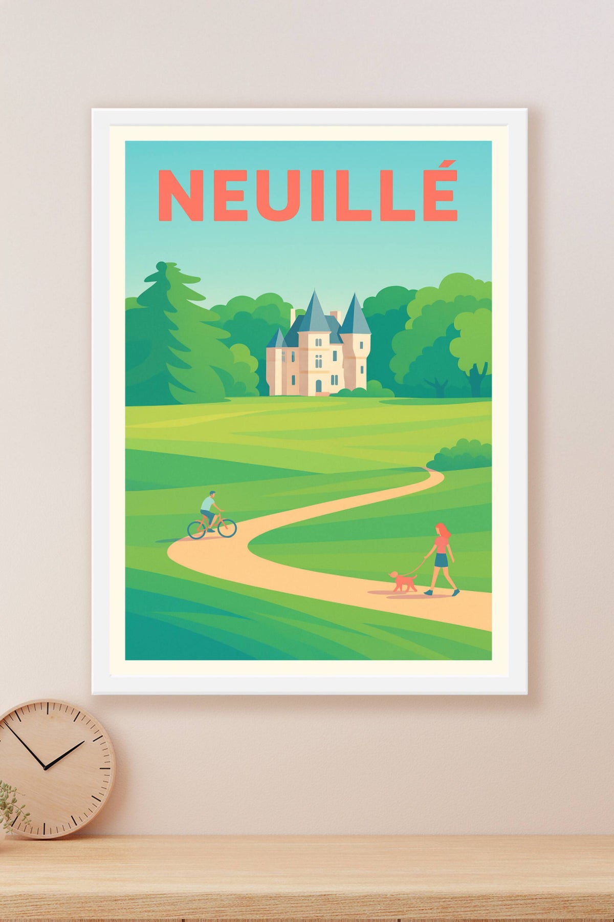 Affiche de Neuillé - Charme bucolique et douceur de vivre
