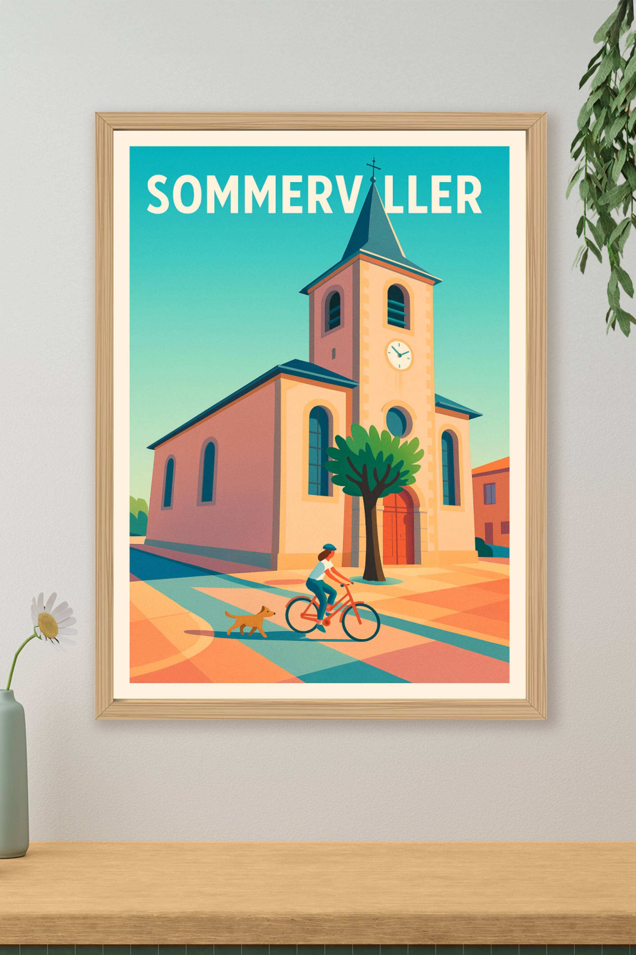 Affiche de Sommerviller - Charme tranquille au rythme du clocher