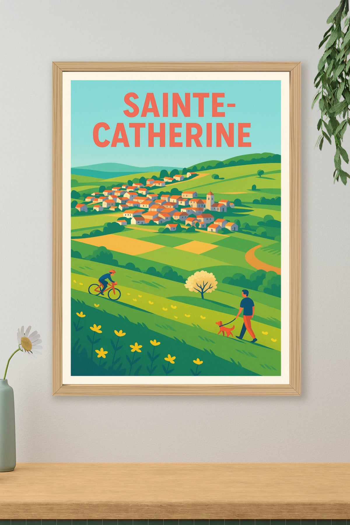 Affiche de Sainte-Catherine - Harmonie champêtre et douceur de vivre