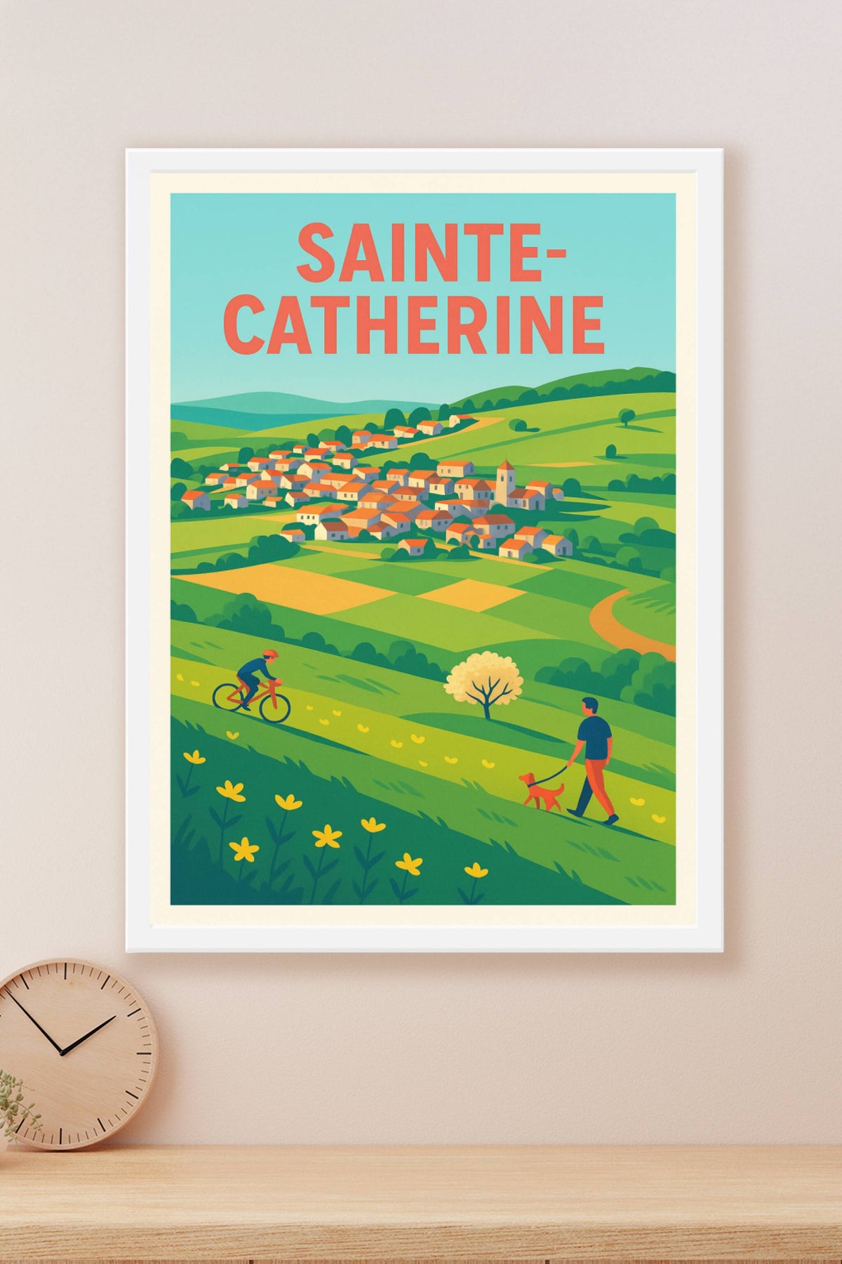 Affiche de Sainte-Catherine - Harmonie champêtre et douceur de vivre
