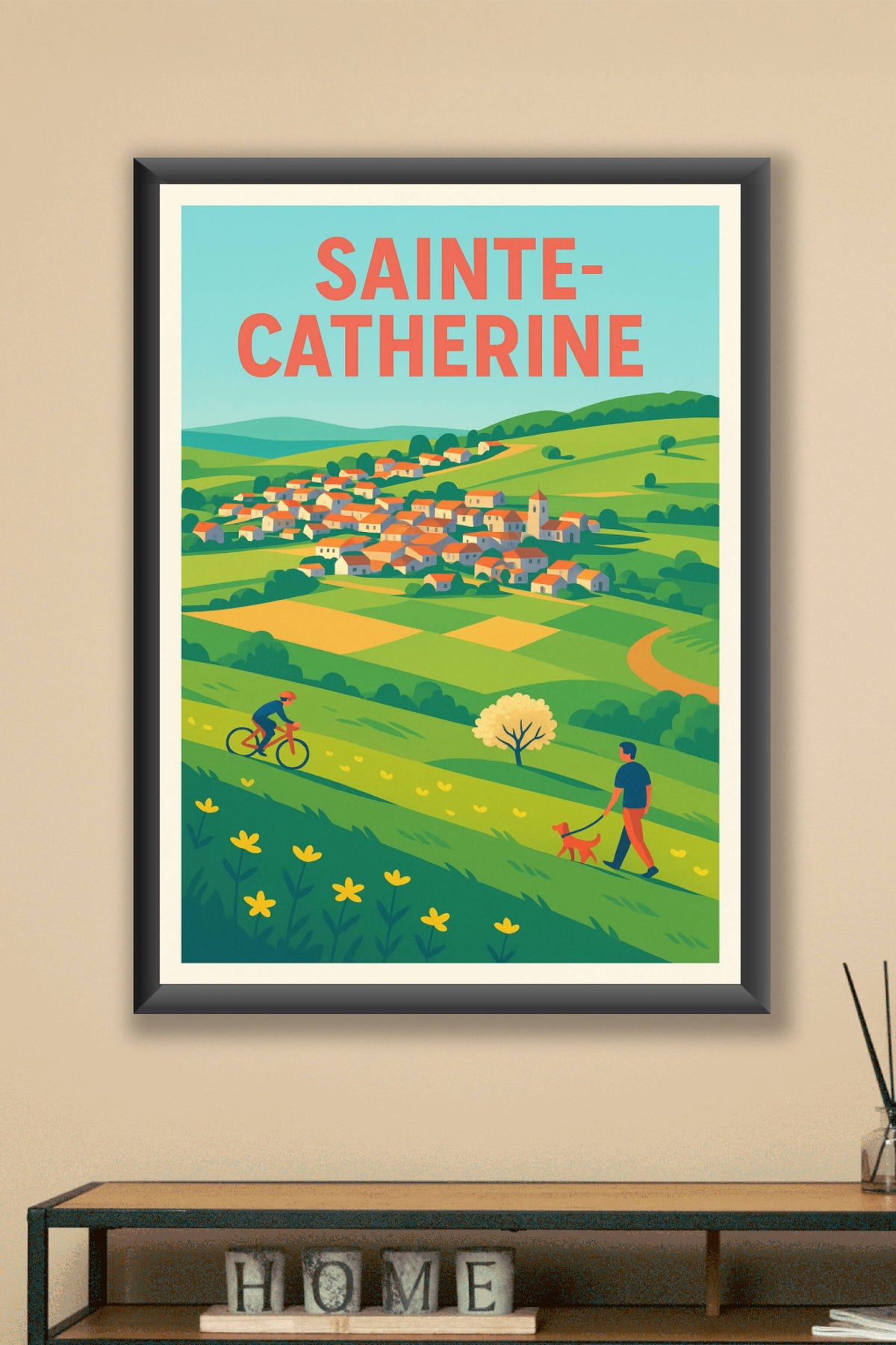 Affiche de Sainte-Catherine - Harmonie champêtre et douceur de vivre