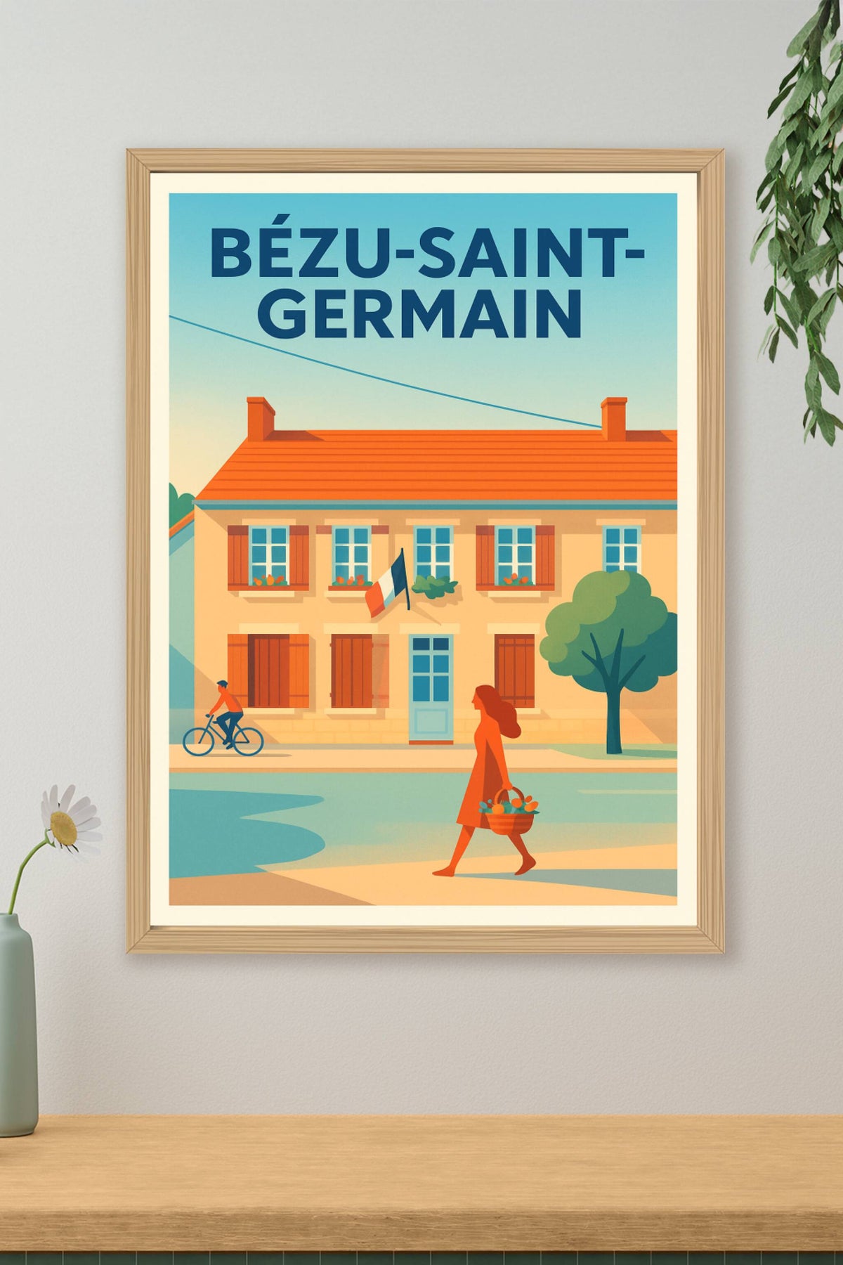 Affiche de Bézu-Saint-Germain - Charme et douceur de la vie villageoise