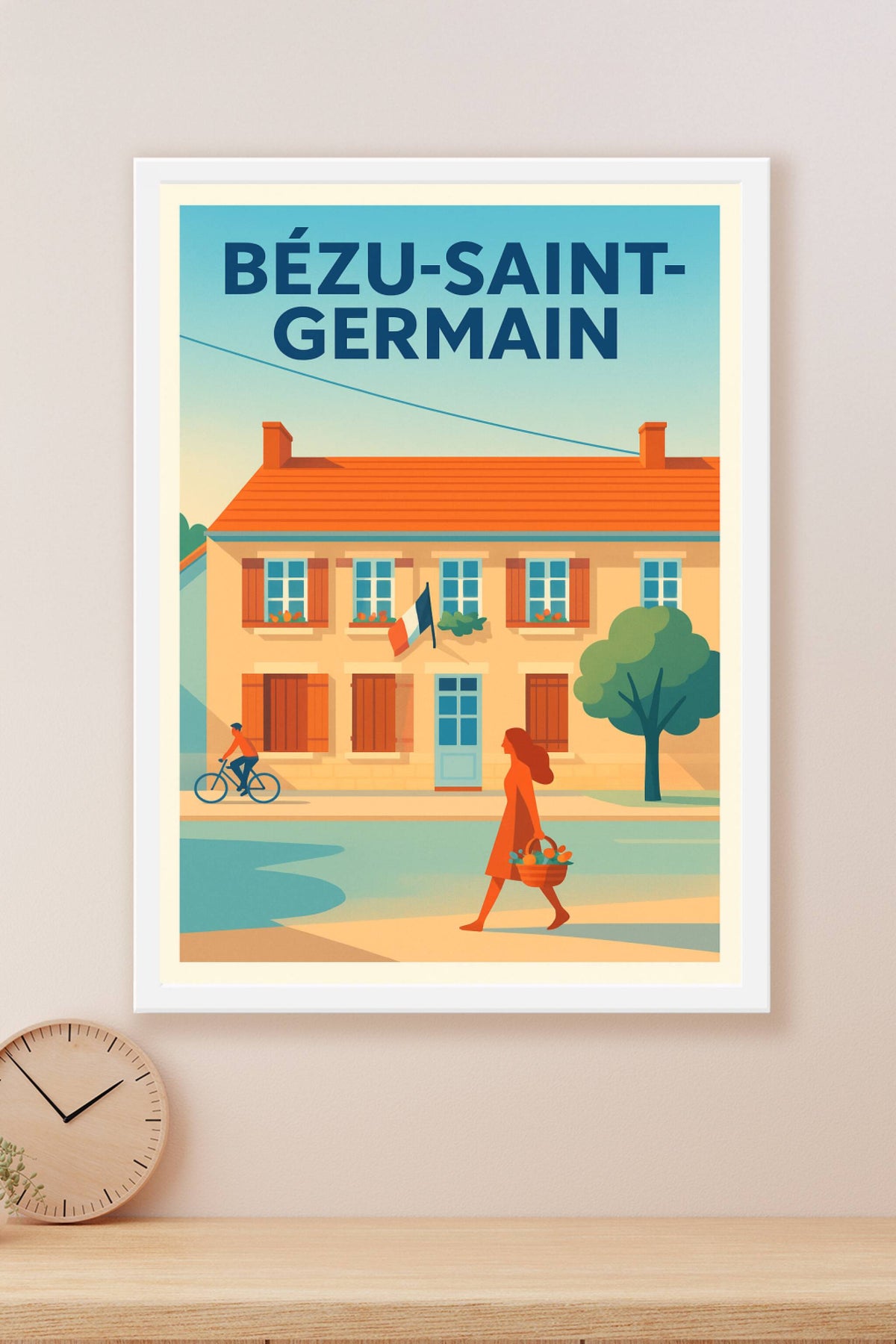 Affiche de Bézu-Saint-Germain - Charme et douceur de la vie villageoise