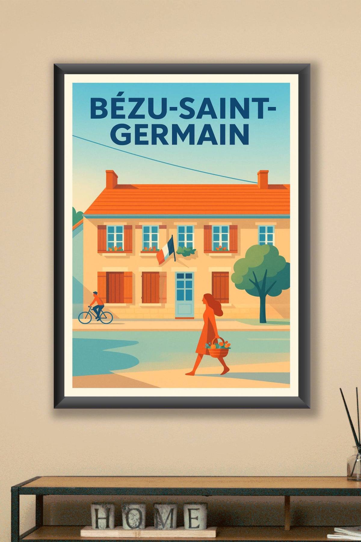 Affiche de Bézu-Saint-Germain - Charme et douceur de la vie villageoise