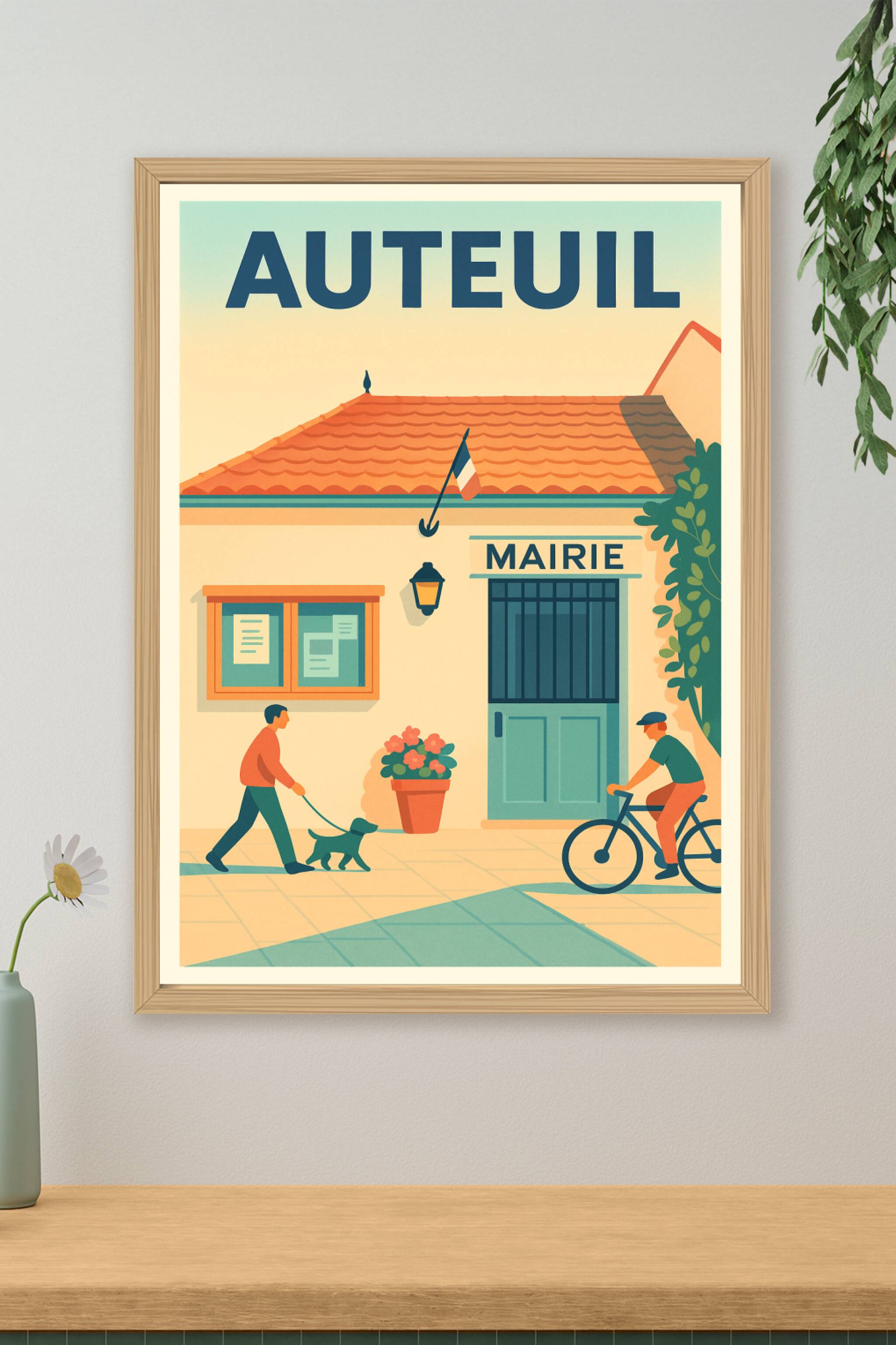 Affiche de Auteuil - Charme et douceur de la vie de village