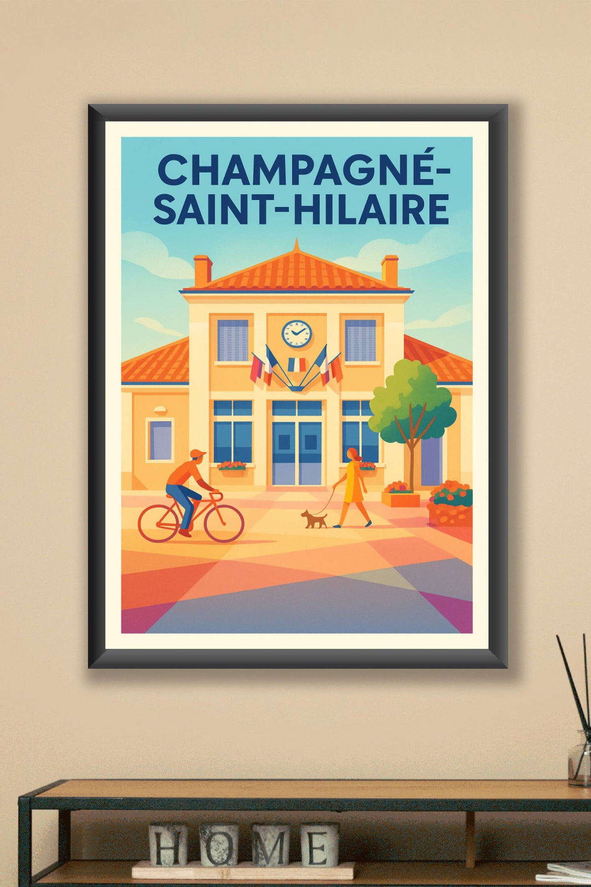 Affiche de Champagné-Saint-Hilaire - L'ambiance paisible du cœur de village
