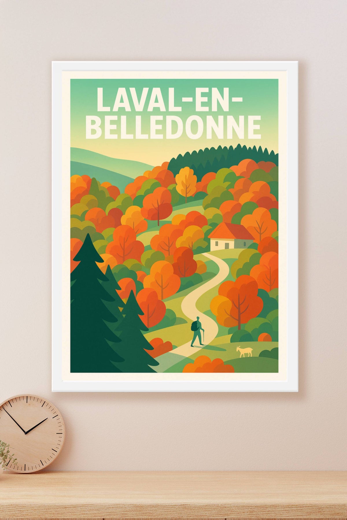 Affiche de Laval-en-Belledonne - Promenade en forêt aux couleurs d'automne