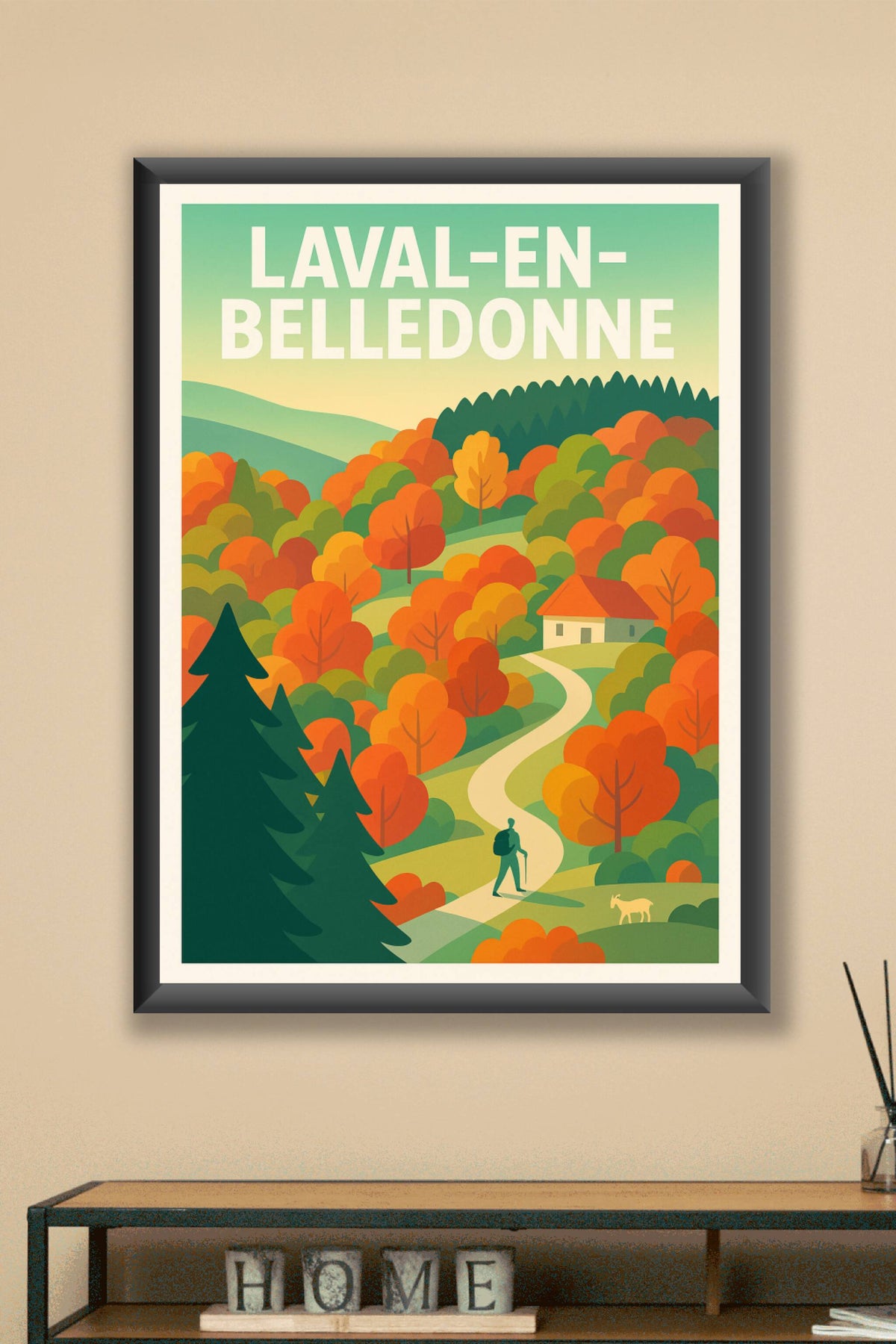 Affiche de Laval-en-Belledonne - Promenade en forêt aux couleurs d'automne