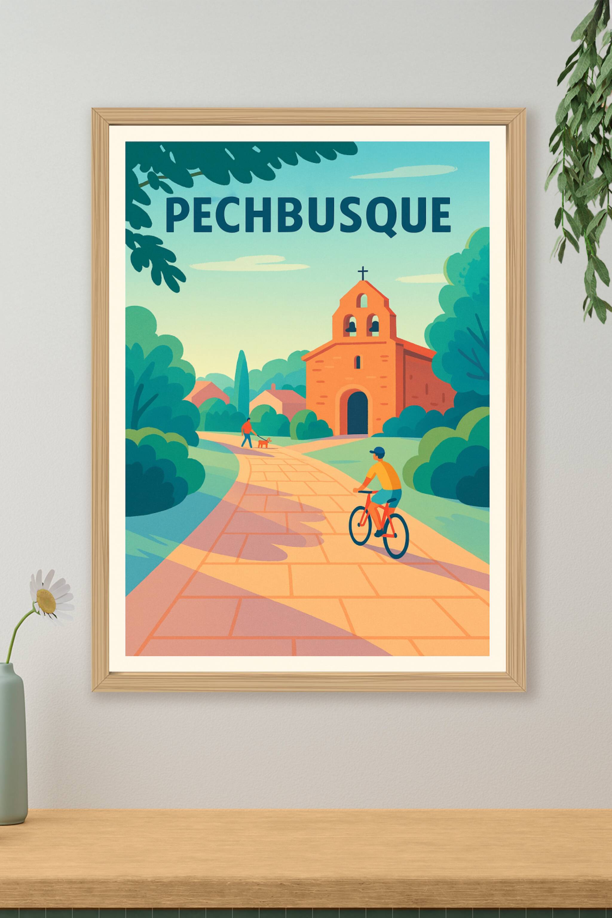 Affiche de Pechbusque - Invitation à la sérénité et à la douceur de vivre