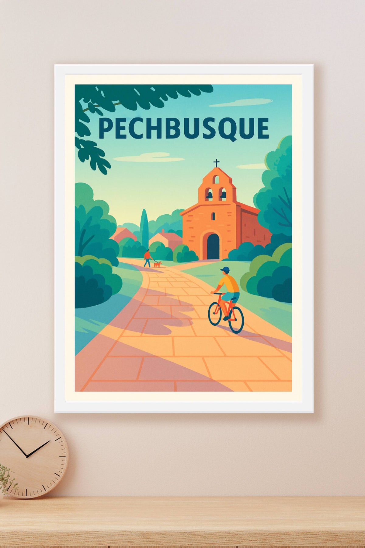 Affiche de Pechbusque - Invitation à la sérénité et à la douceur de vivre