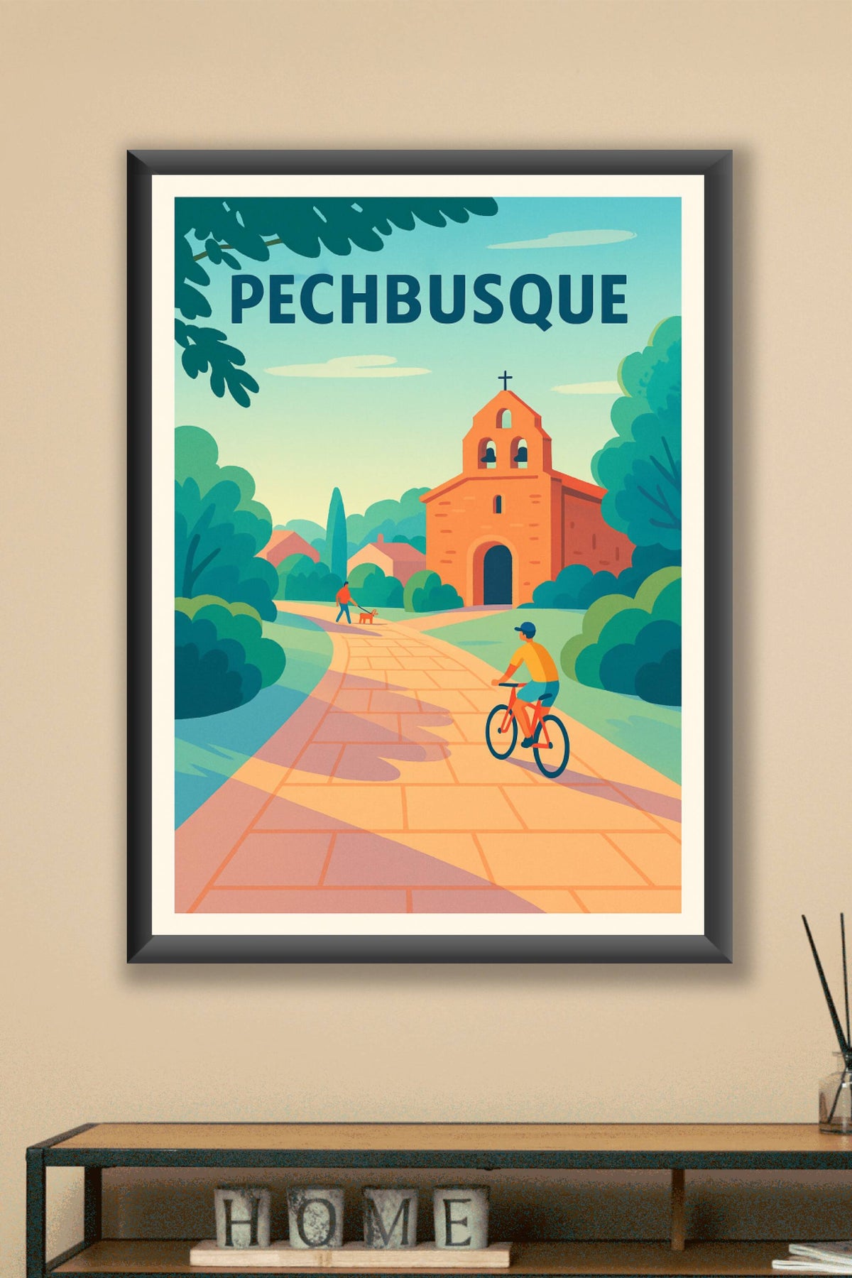 Affiche de Pechbusque - Invitation à la sérénité et à la douceur de vivre