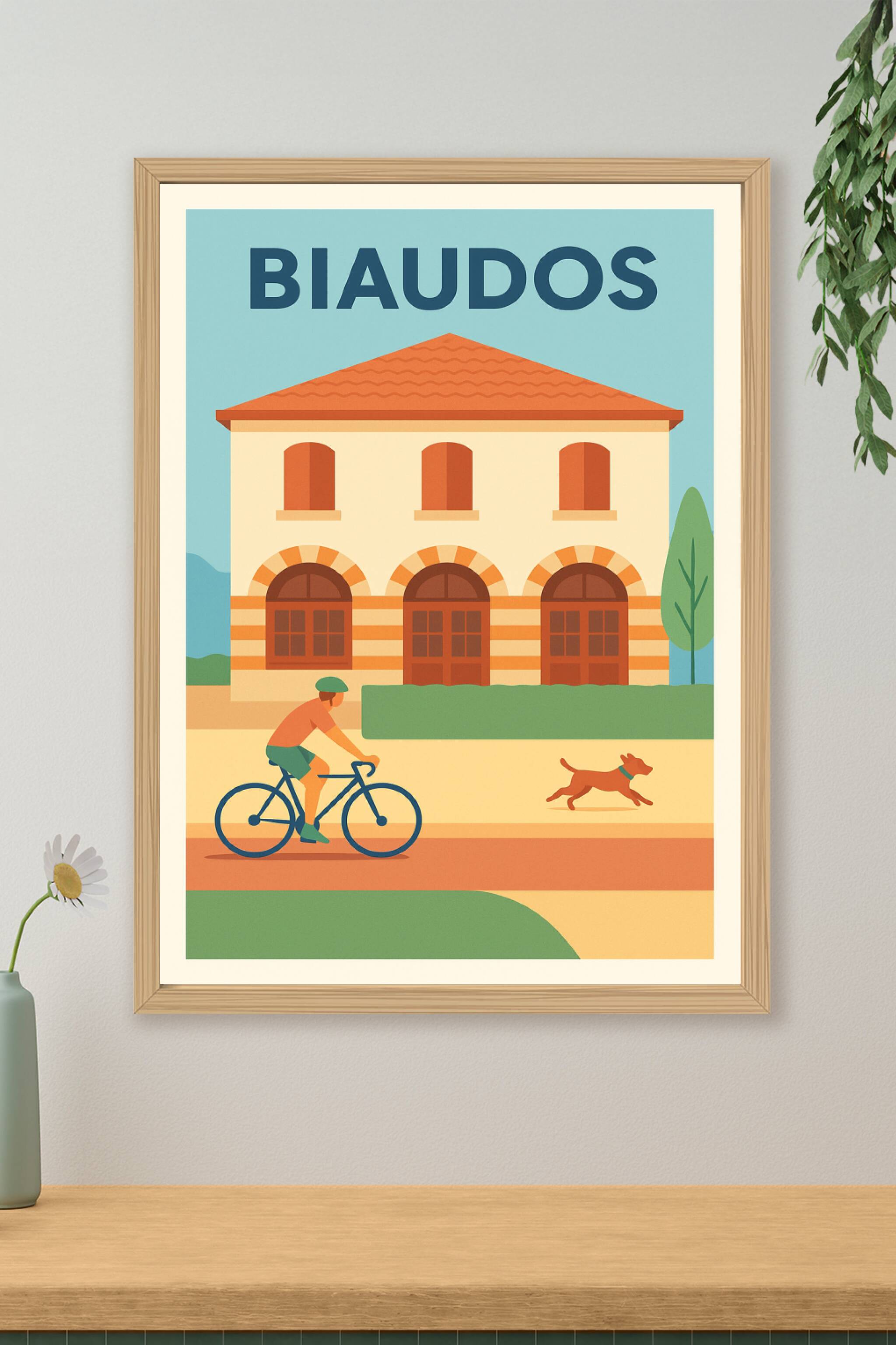 Affiche de Biaudos - L'élégance tranquille au cœur de la nature