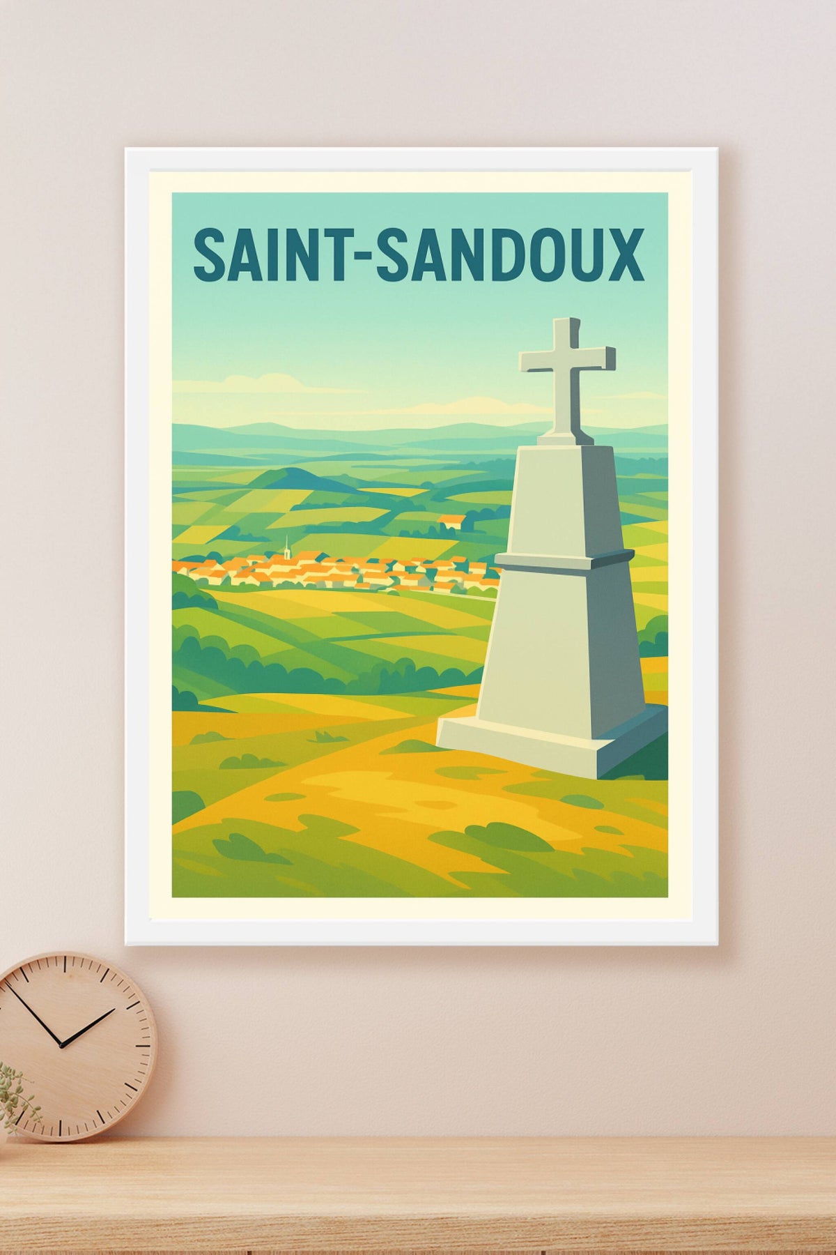Affiche de Saint-Sandoux - Douceur et nature au cœur de l'Auvergne