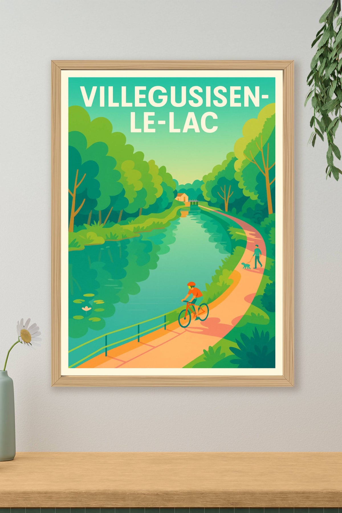 Affiche de Villegusien-le-Lac - Promenade bucolique au fil de l'eau