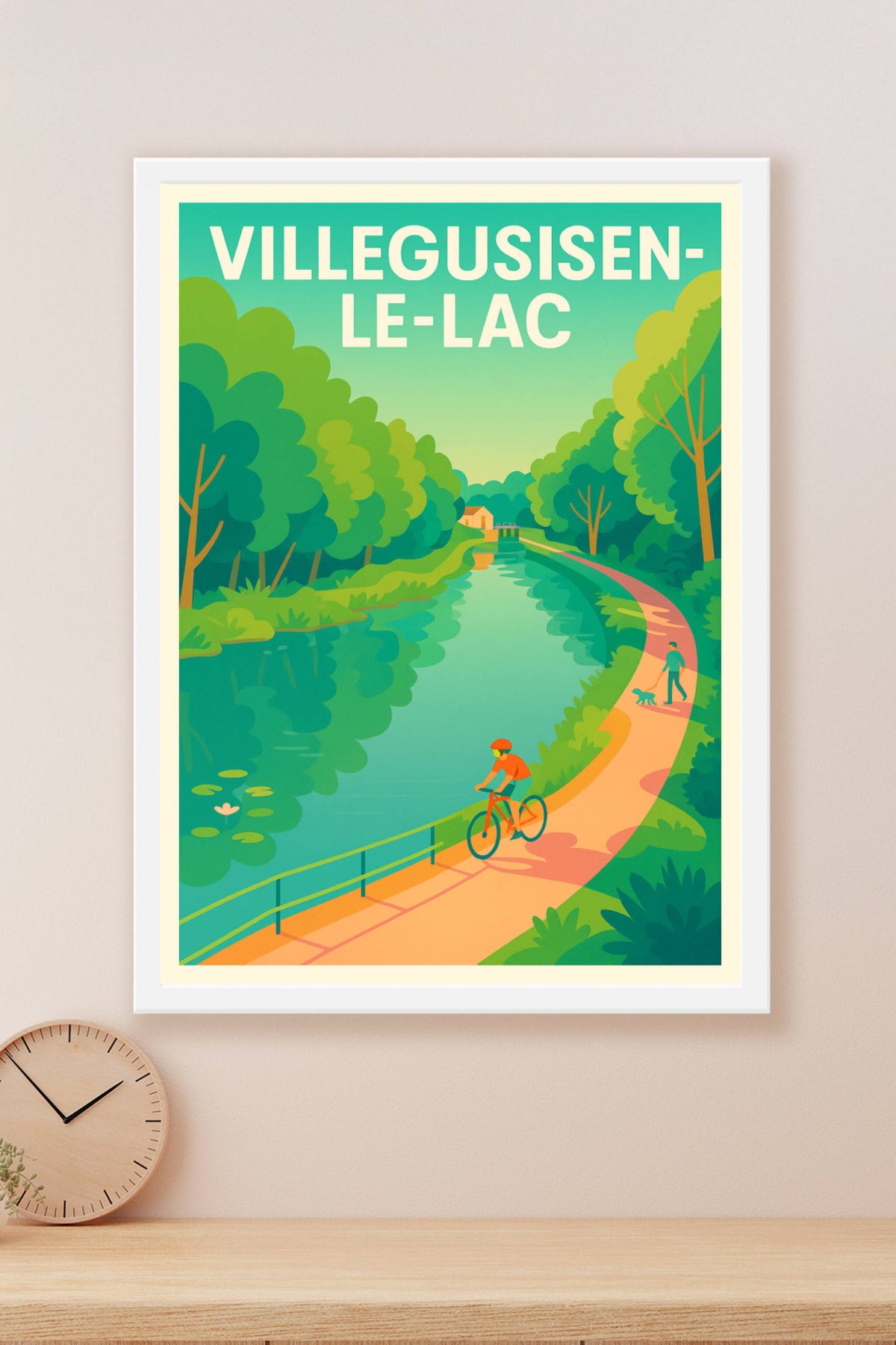 Affiche de Villegusien-le-Lac - Promenade bucolique au fil de l'eau