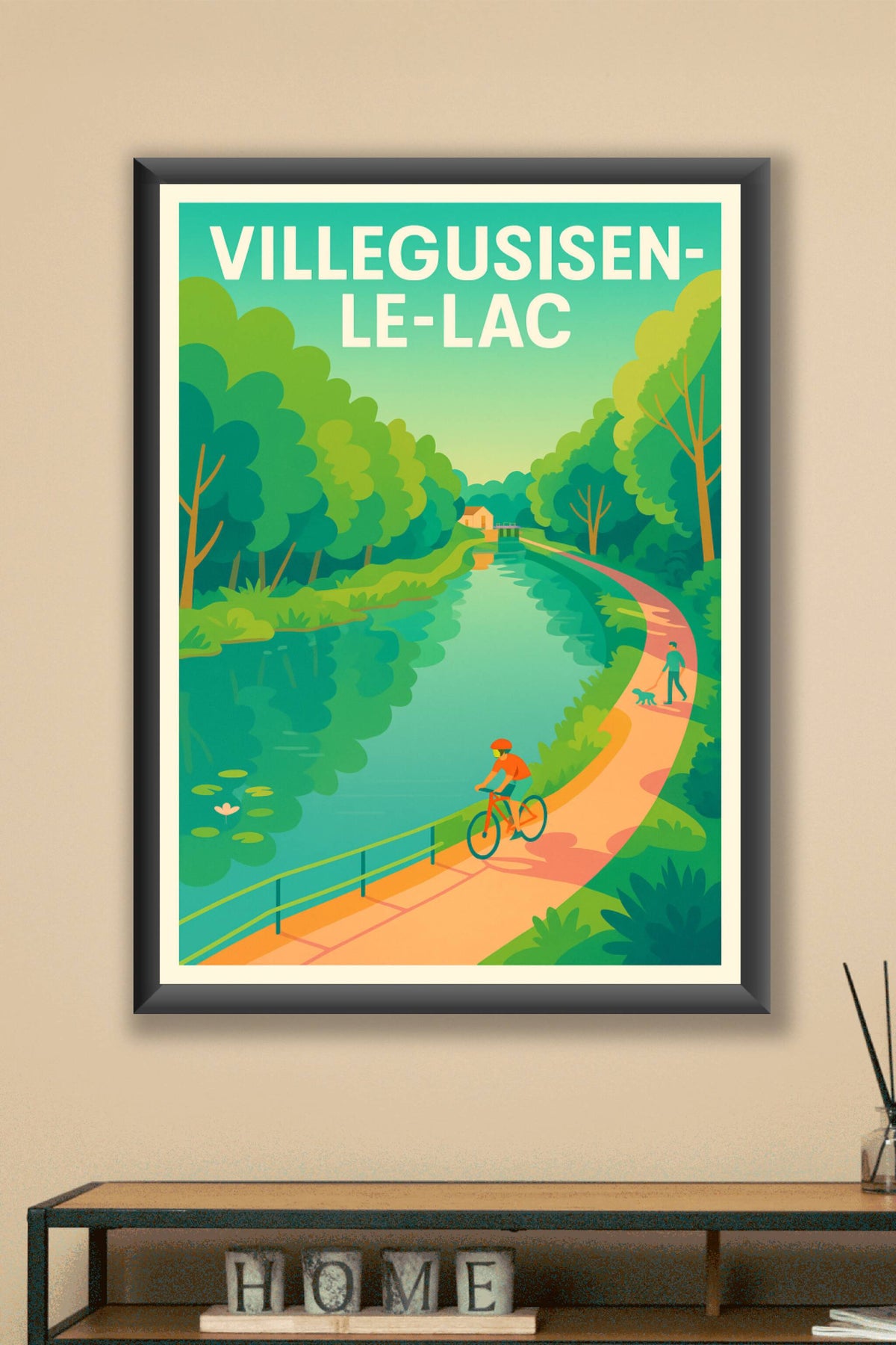 Affiche de Villegusien-le-Lac - Promenade bucolique au fil de l'eau