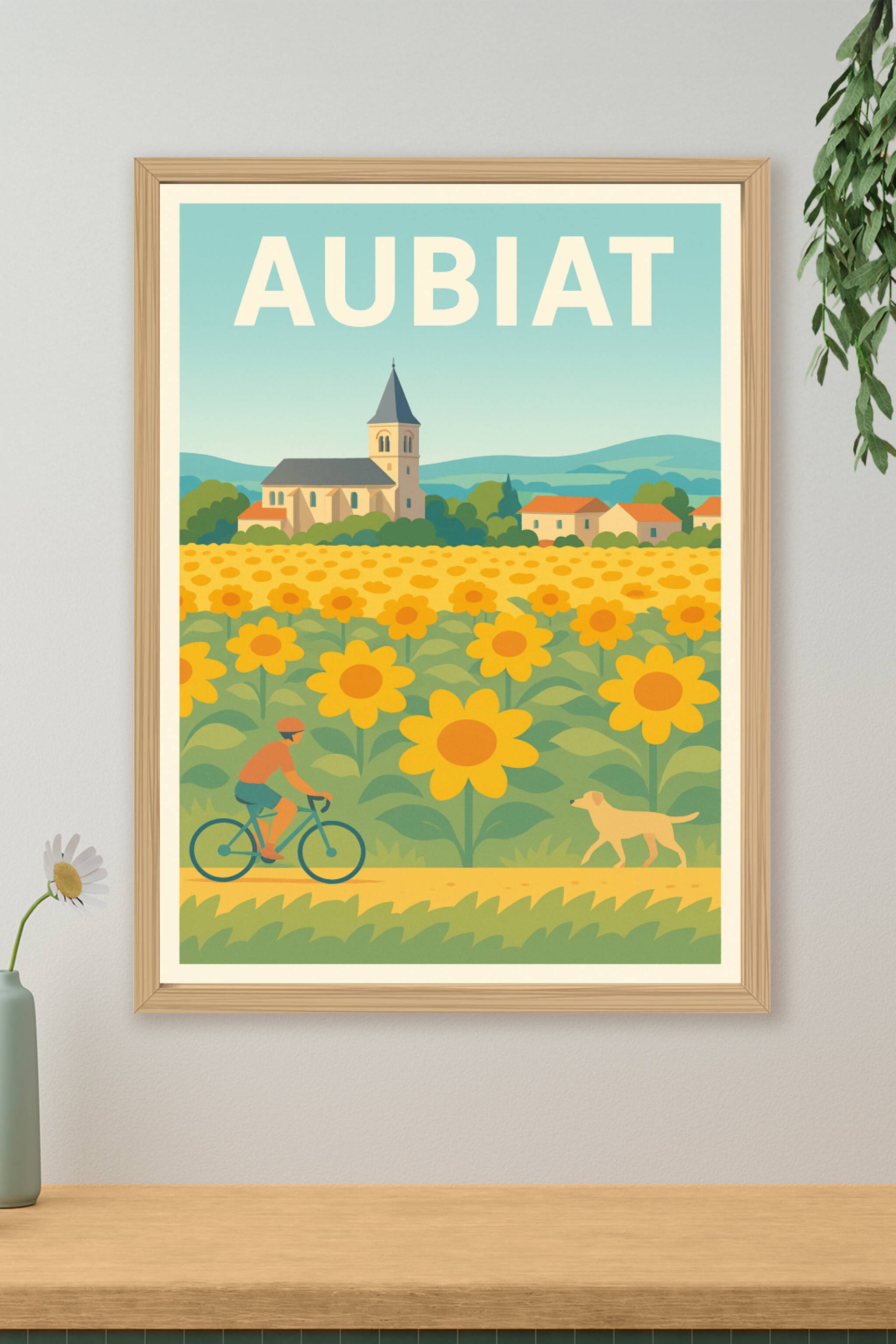 Affiche de Aubiat - Escapade champêtre au cœur des tournesols