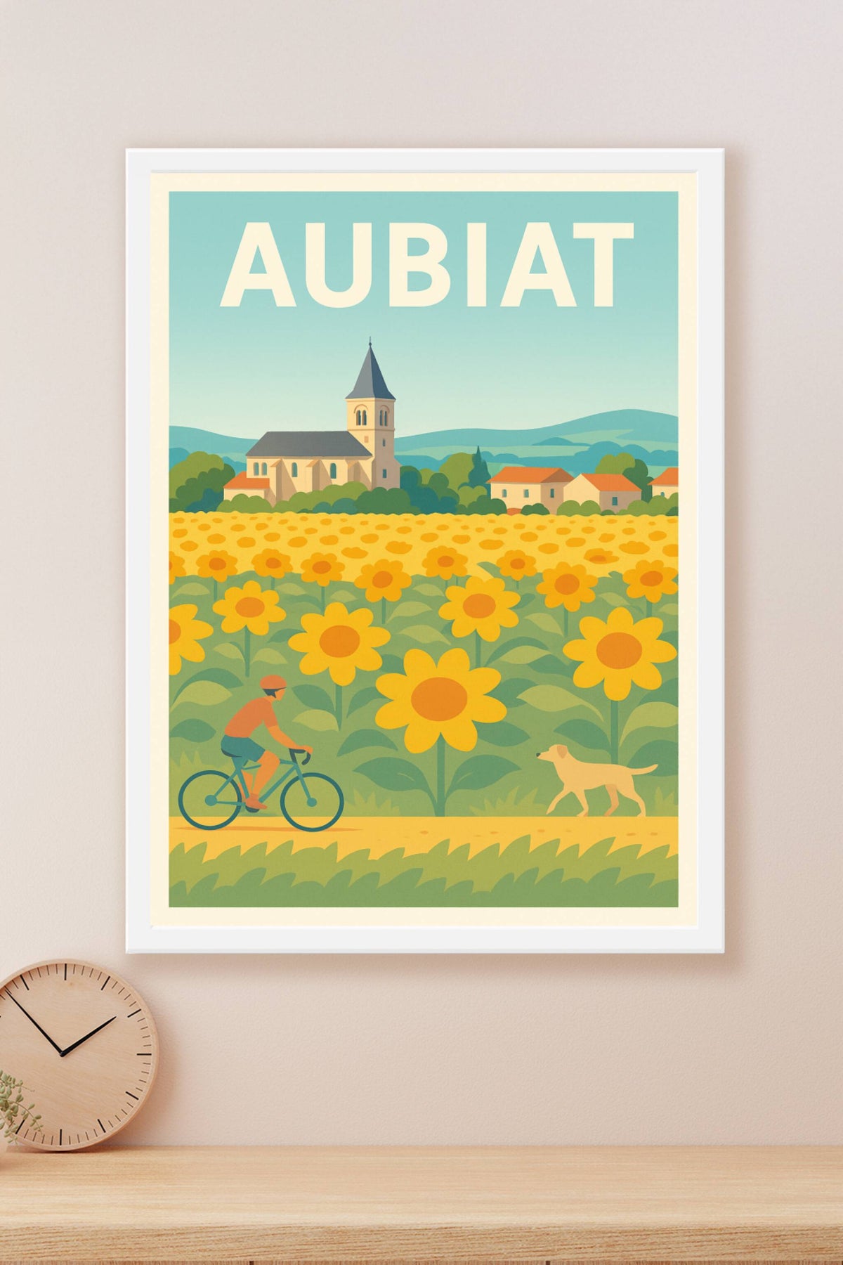 Affiche de Aubiat - Escapade champêtre au cœur des tournesols