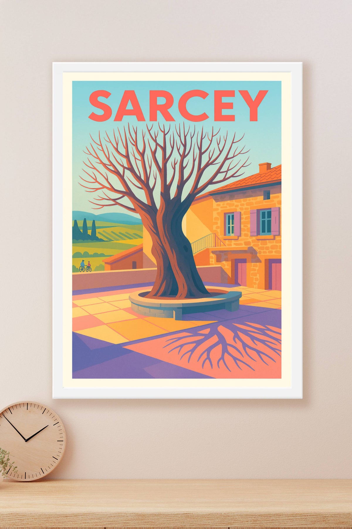 Affiche de Sarcey - Charme et Sérénité au Cœur du Village