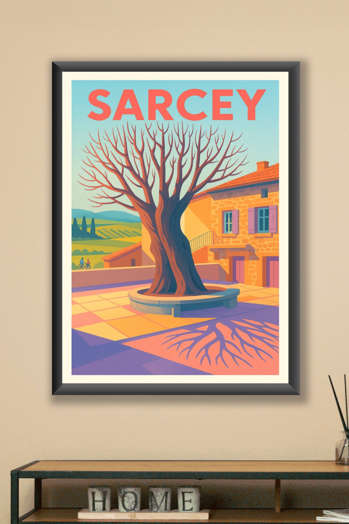 Affiche de Sarcey - Charme et Sérénité au Cœur du Village