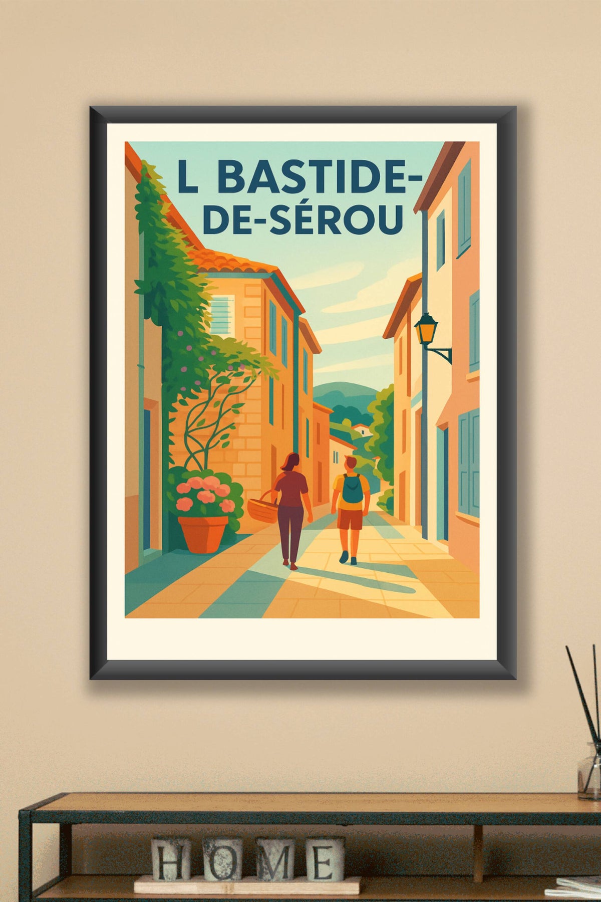Affiche de La Bastide-de-Sérou - Flânerie en douce Provence Ariégeoise