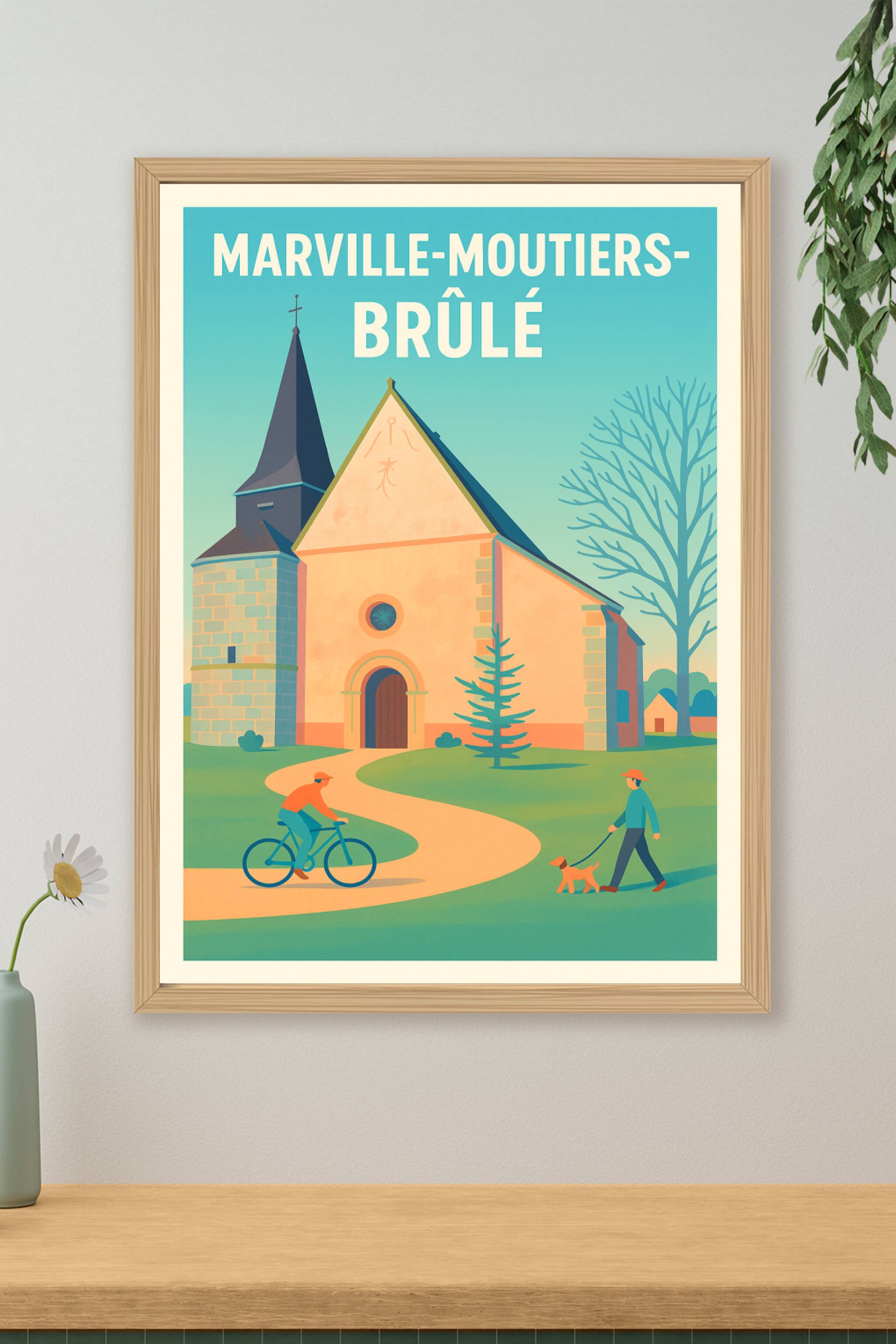 Affiche de Marville-Moutiers-Brûlé - Charme paisible et patrimoine authentique