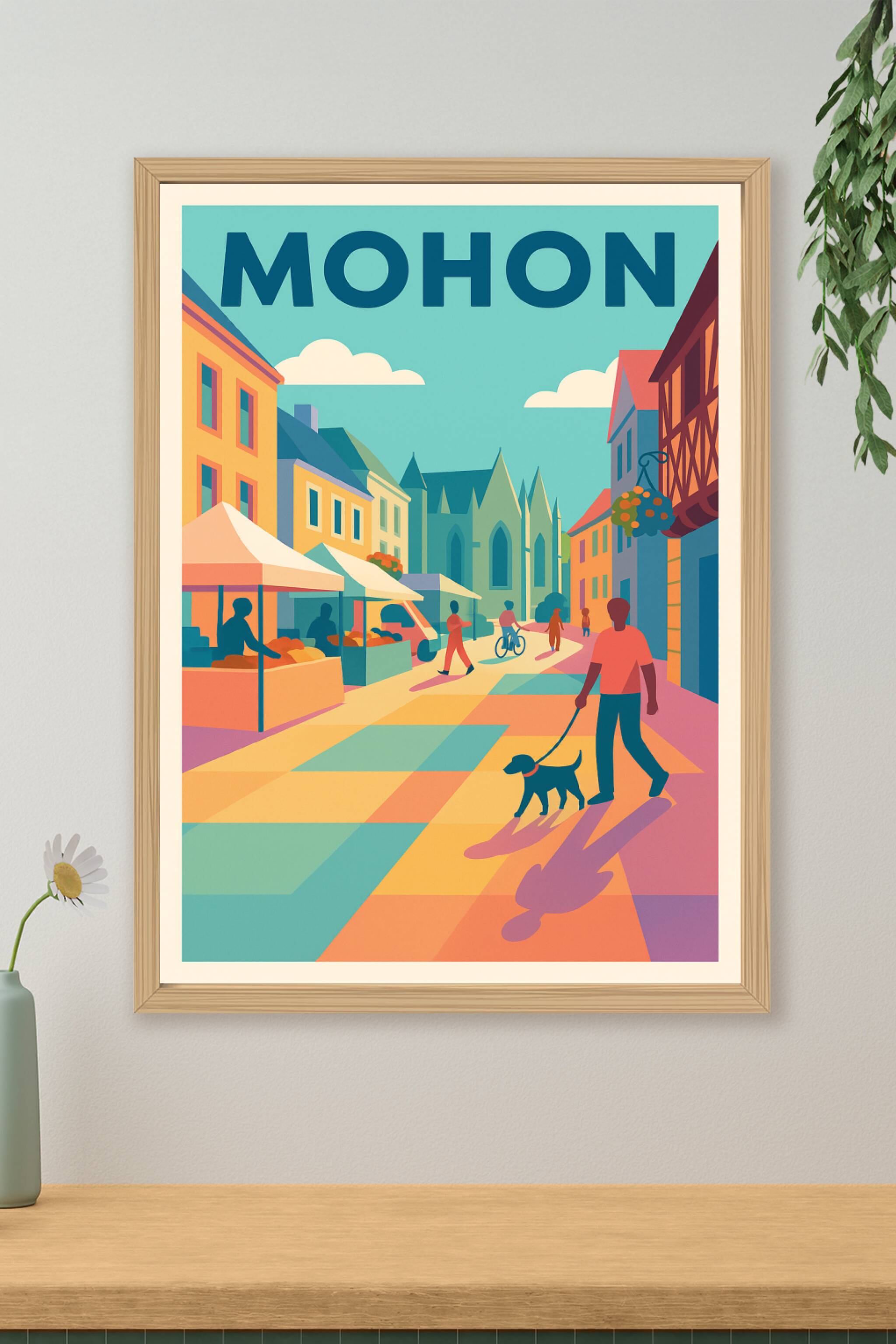 Affiche de Mohon - Le charme vibrant du marché en plein air