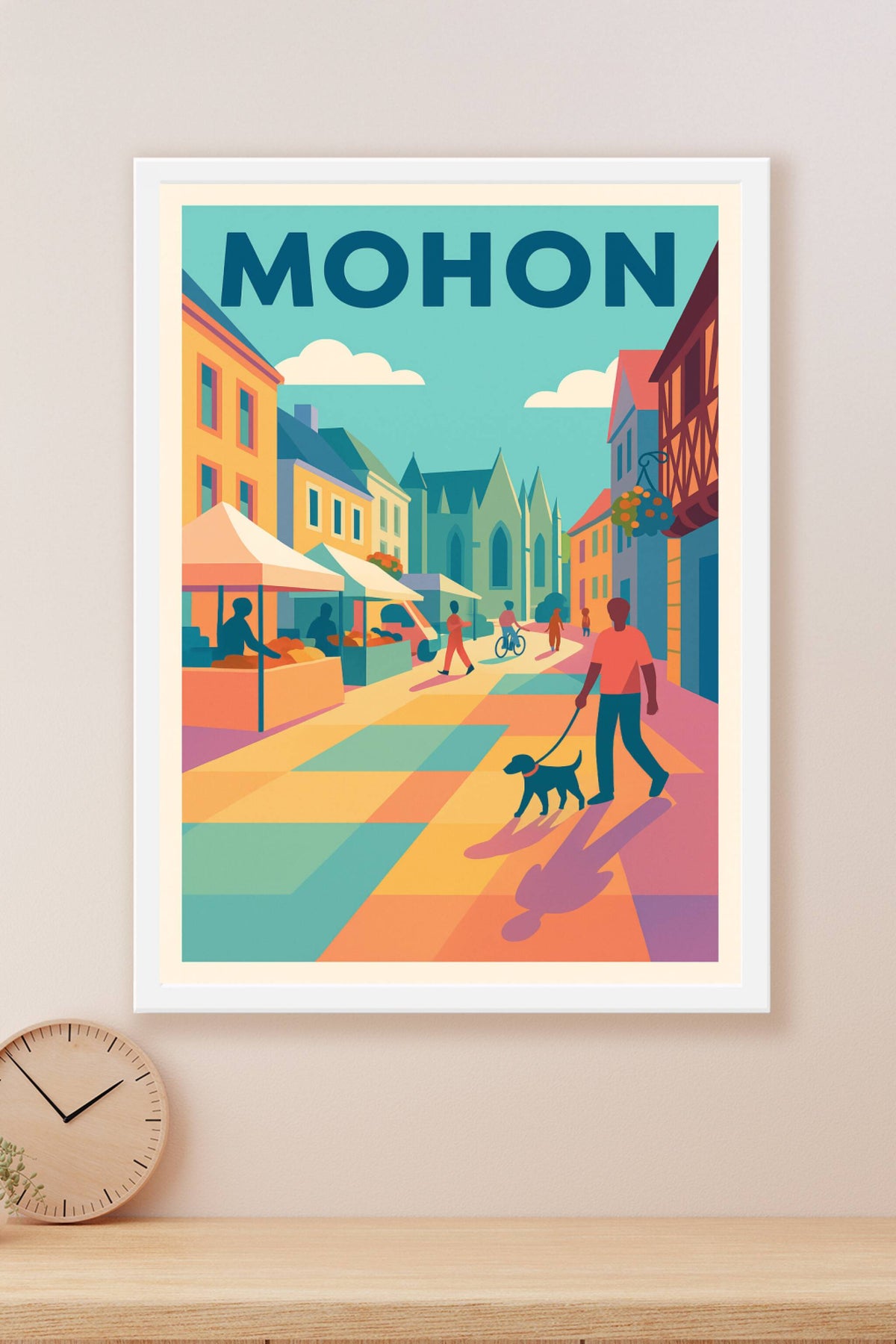 Affiche de Mohon - Le charme vibrant du marché en plein air