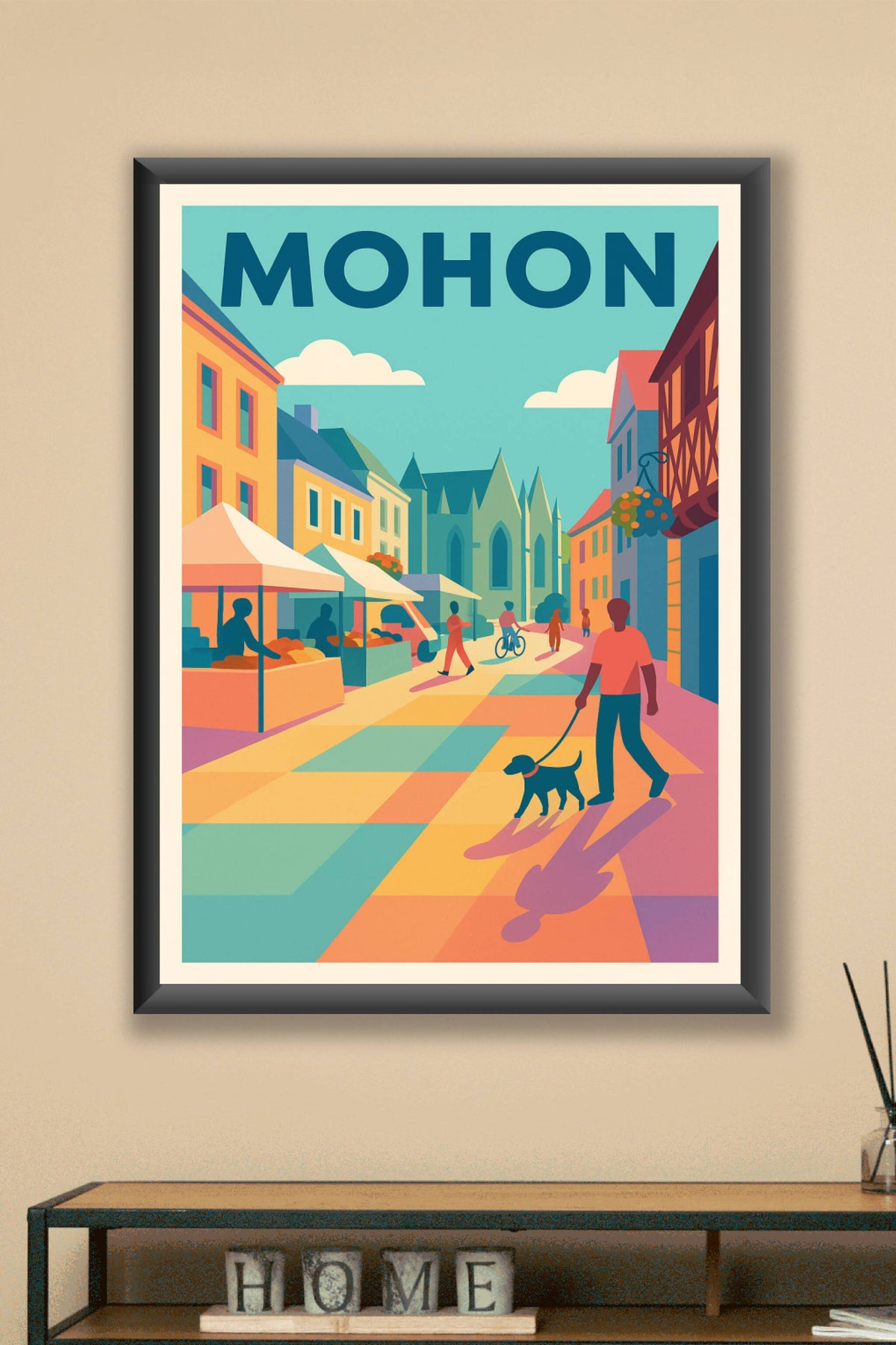 Affiche de Mohon - Le charme vibrant du marché en plein air