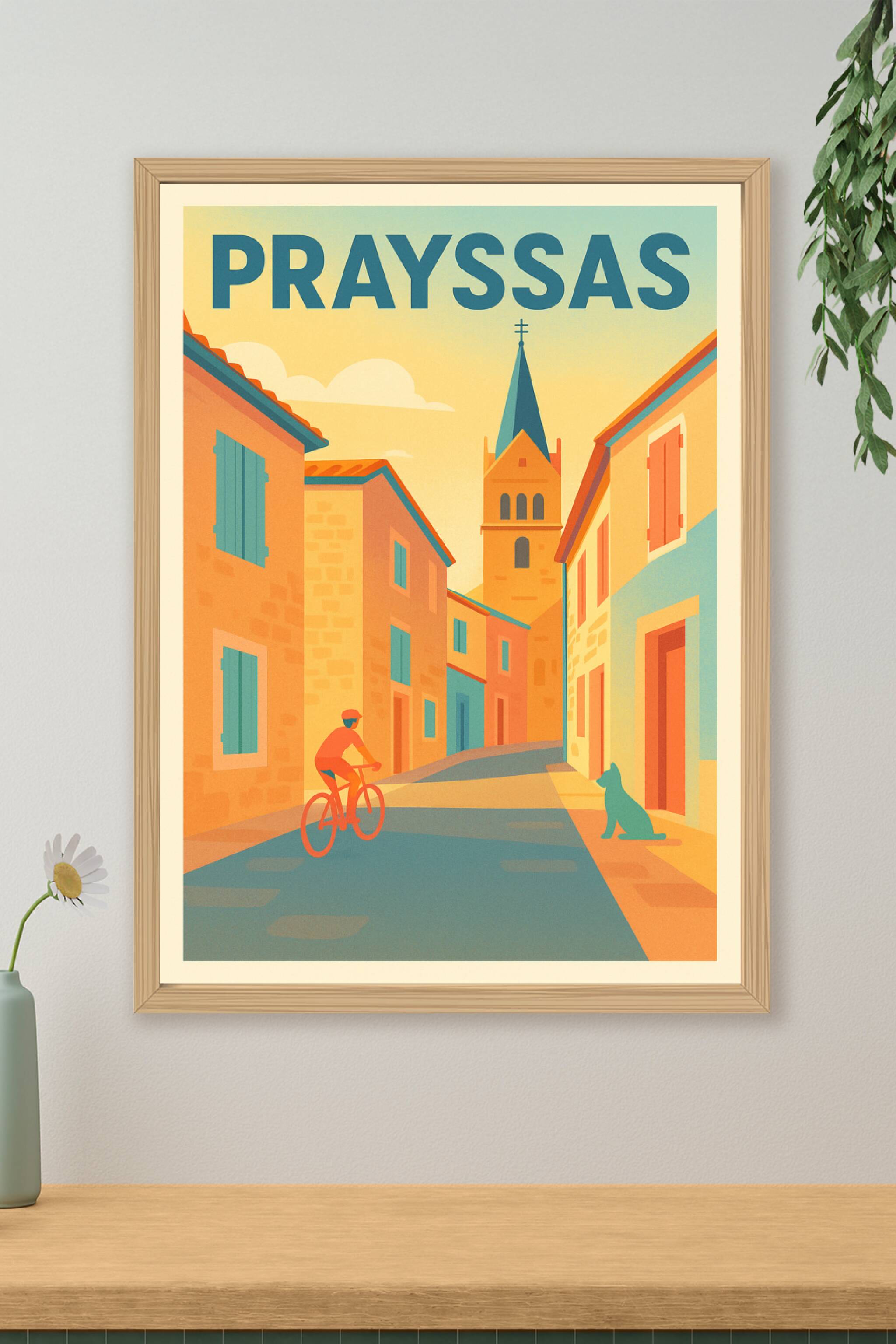 Affiche de Prayssas - L'élégance paisible d'un village du Sud-Ouest
