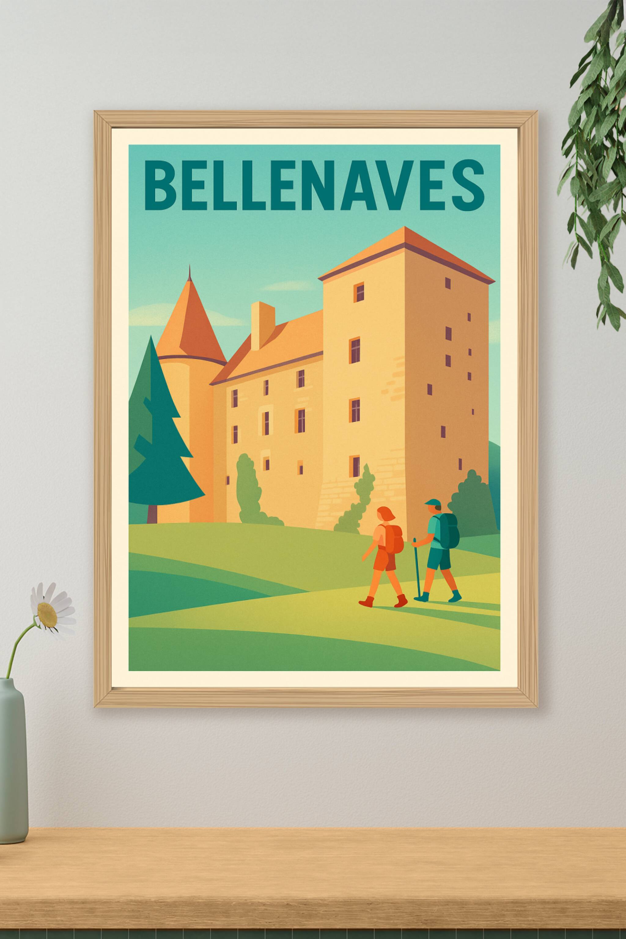 Affiche de Bellenaves - Invitation à la découverte du patrimoine au cœur de l’Allier