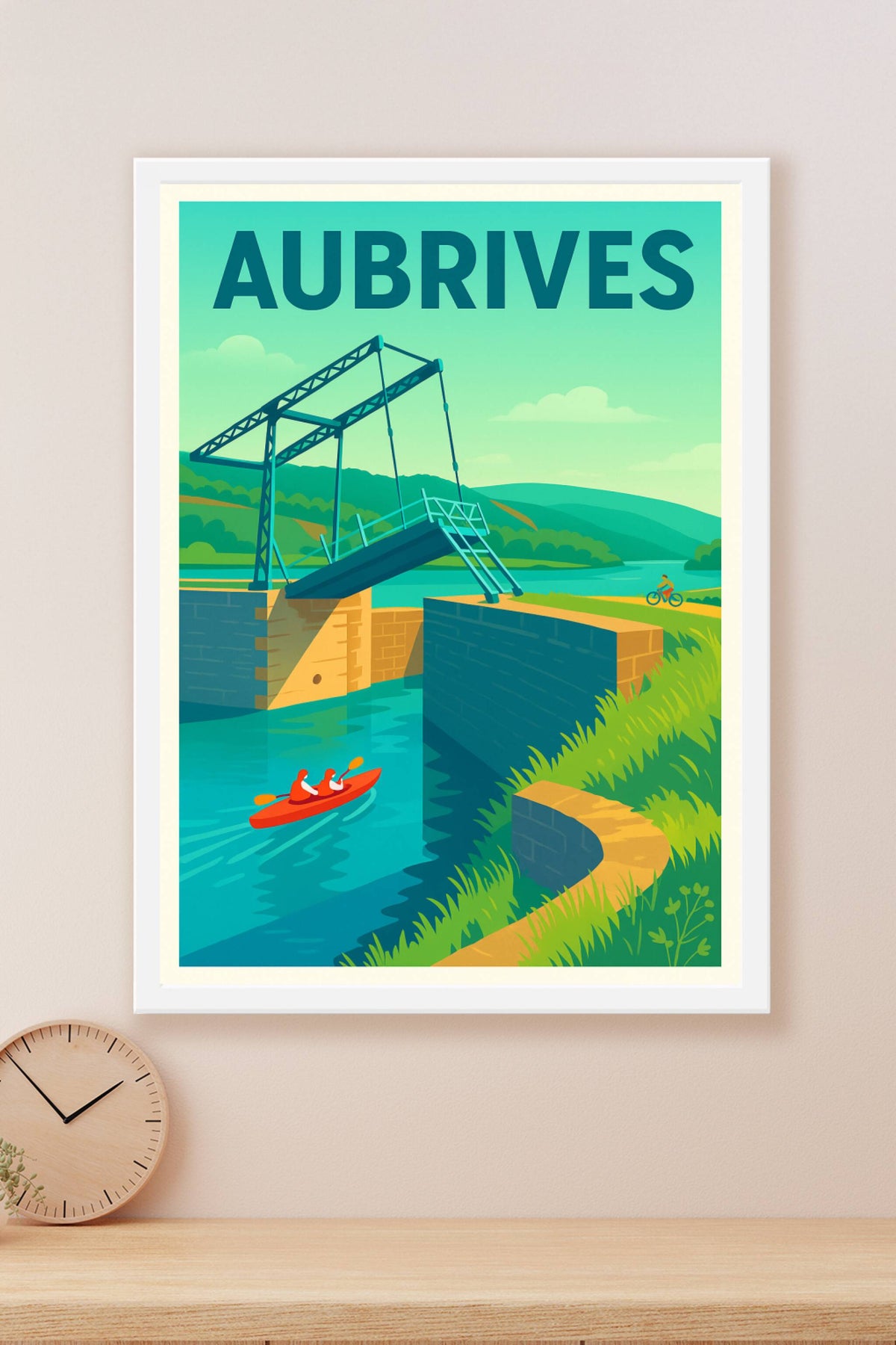 Affiche de Aubrives - Charme et aventure au fil de l'eau