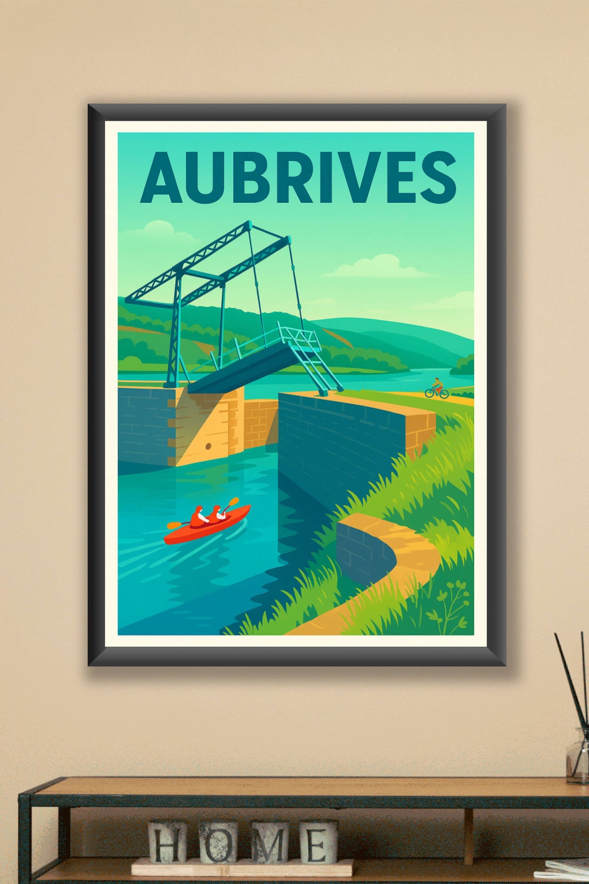 Affiche de Aubrives - Charme et aventure au fil de l'eau