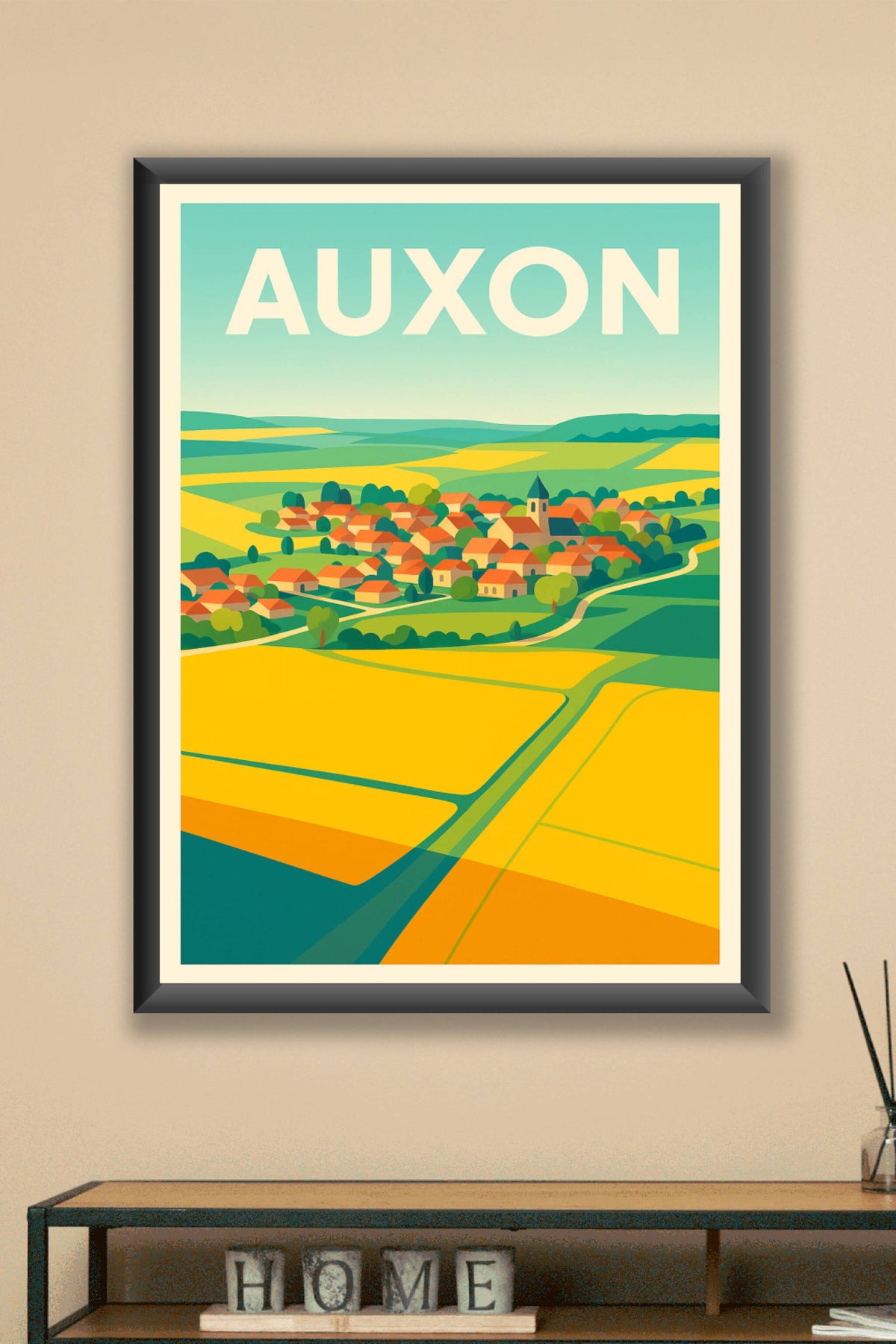 Affiche de Auxon - Charme bucolique au cœur des champs dorés
