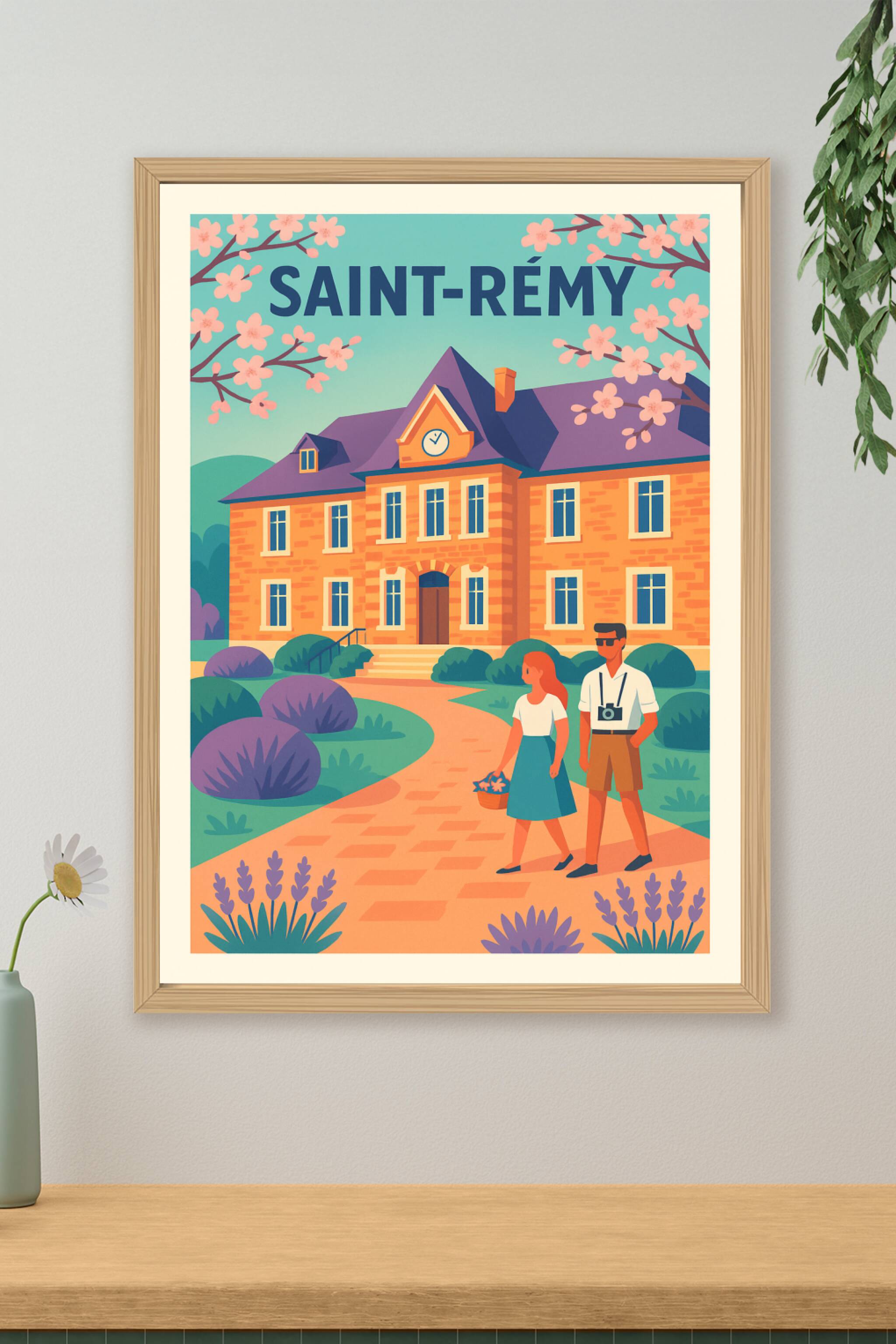 Affiche de Saint-Rémy - Charme bucolique et douceur d'été