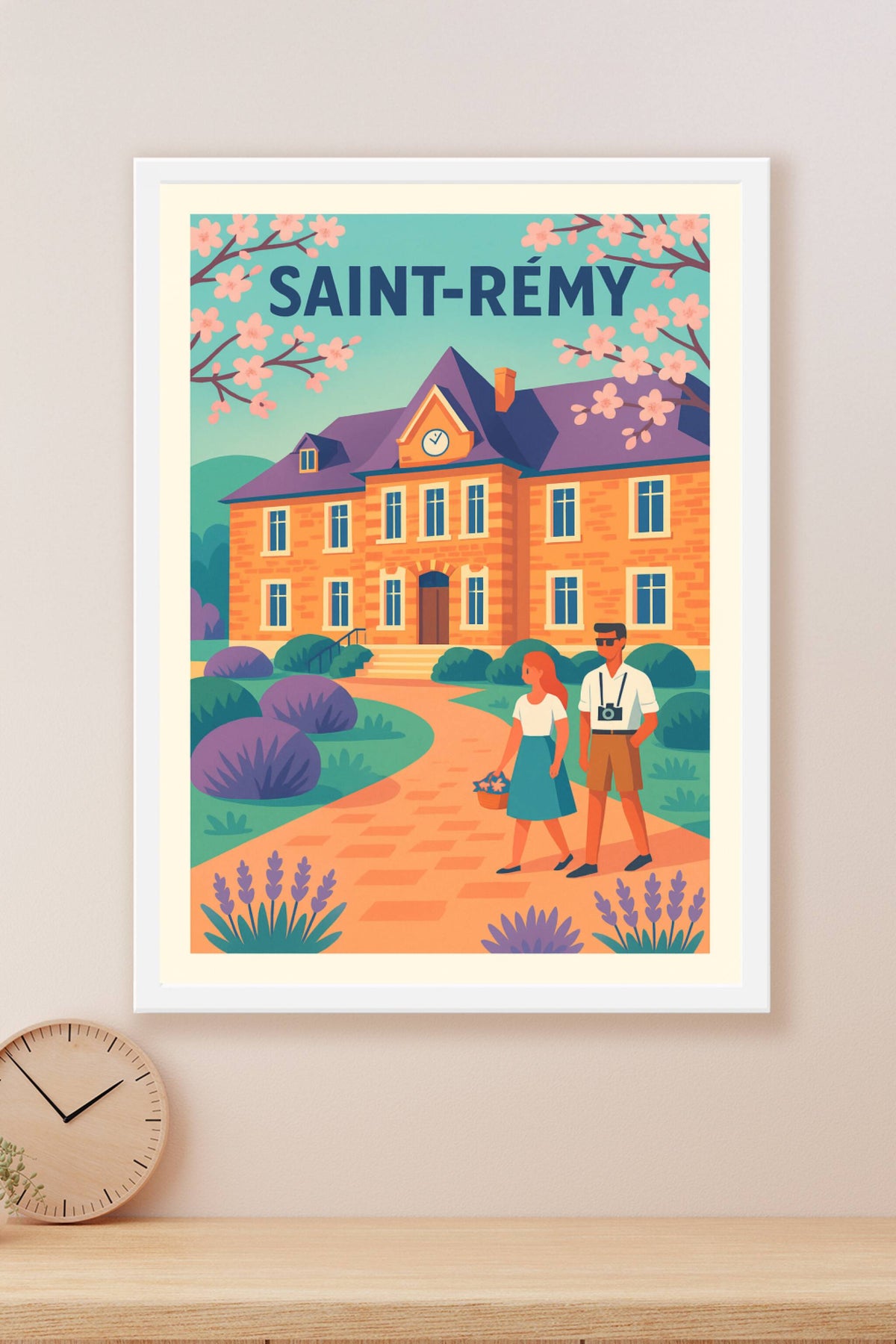 Affiche de Saint-Rémy - Charme bucolique et douceur d'été