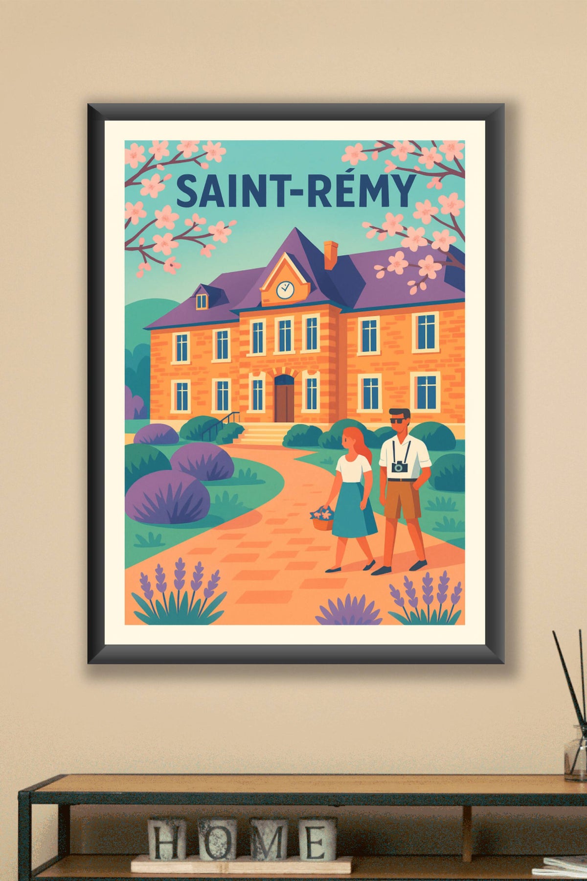 Affiche de Saint-Rémy - Charme bucolique et douceur d'été
