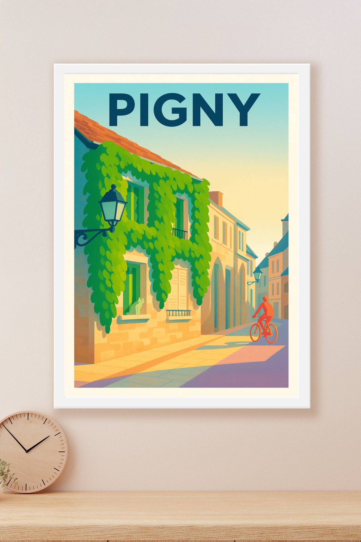 Affiche de Pigny - Charme et douceur d'une ruelle ensoleillée