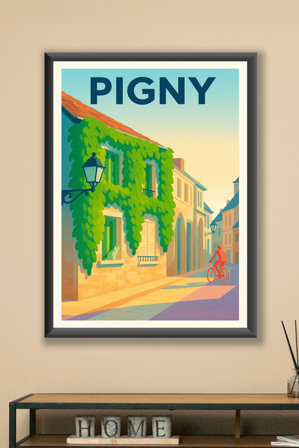 Affiche de Pigny - Charme et douceur d'une ruelle ensoleillée