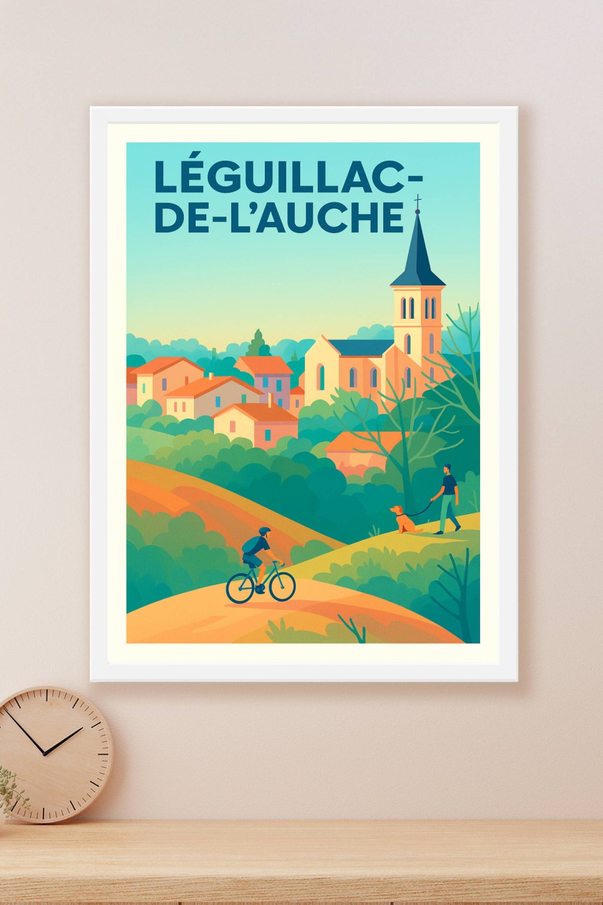 Affiche de Léguillac-de-l'Auche - La douceur de la campagne périgourdine