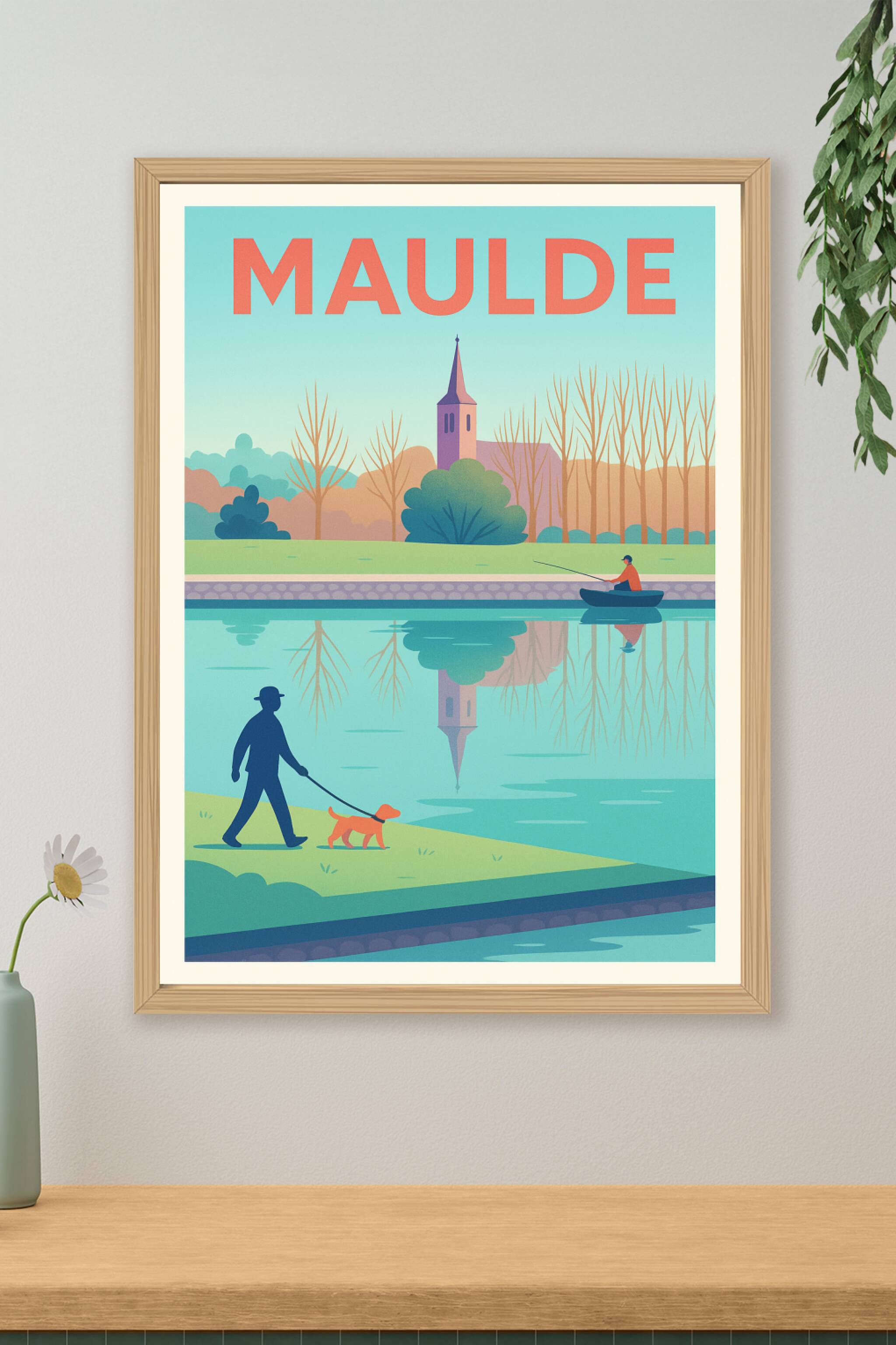 Affiche de Maulde - Sérénité au fil de l'eau