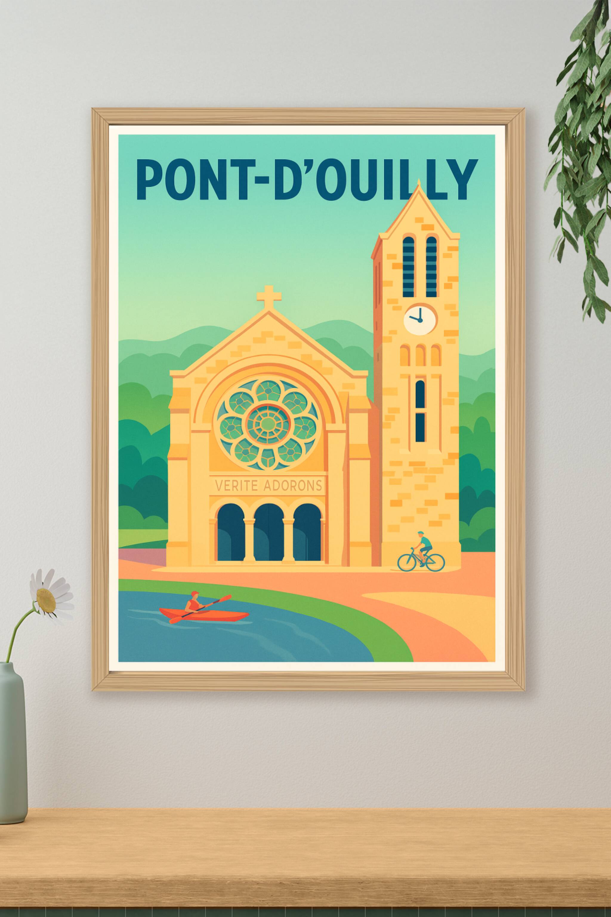 Affiche de Pont-d'Ouilly - Charme et sérénité en Normandie
