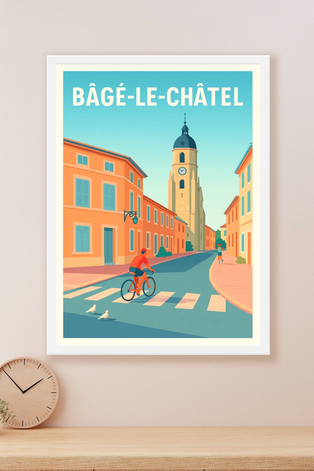 Affiche de Bâgé-le-Châtel - L'élégance paisible de la ville historique
