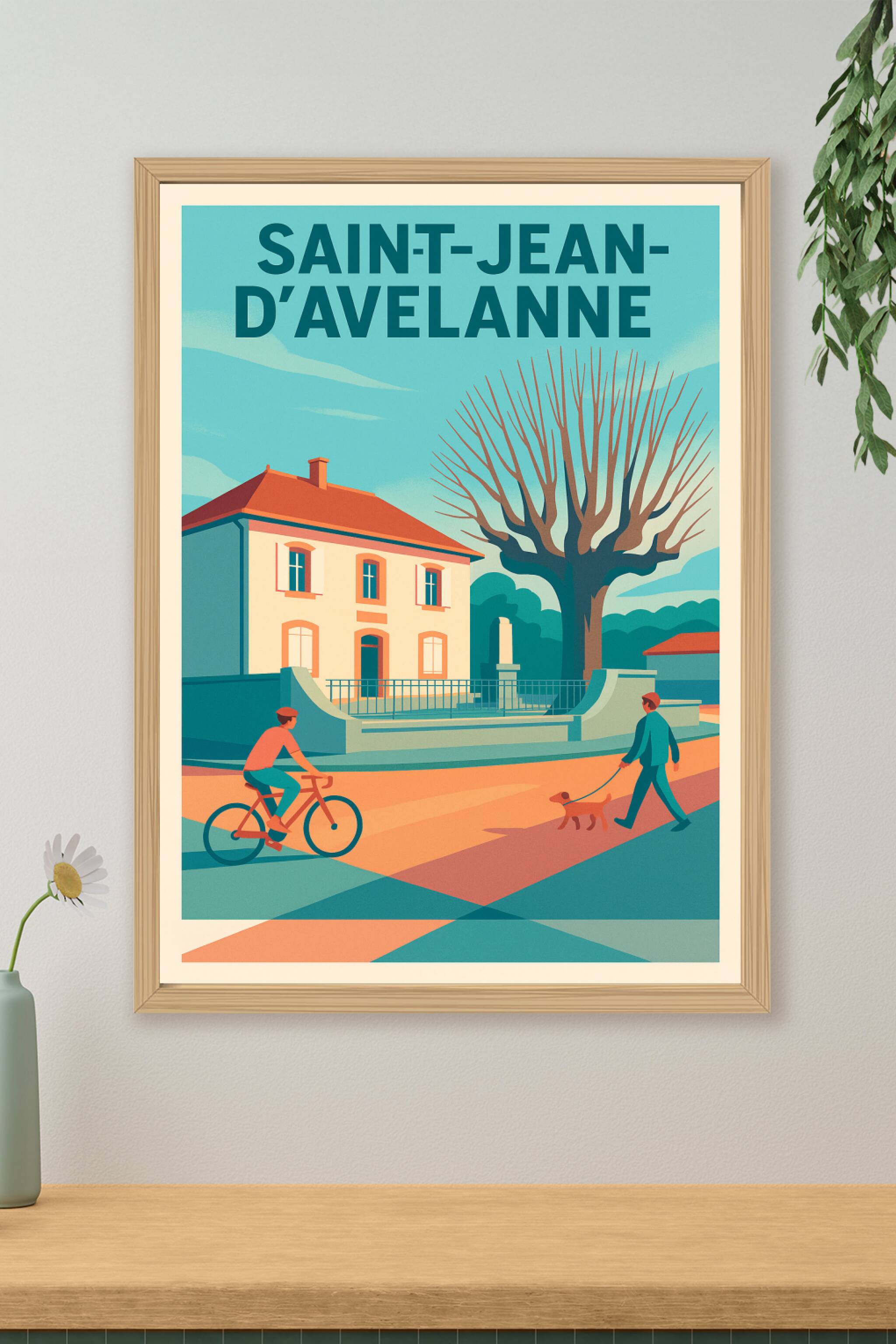 Affiche de Saint-Jean-d'Avelanne - Charme paisible de village authentique