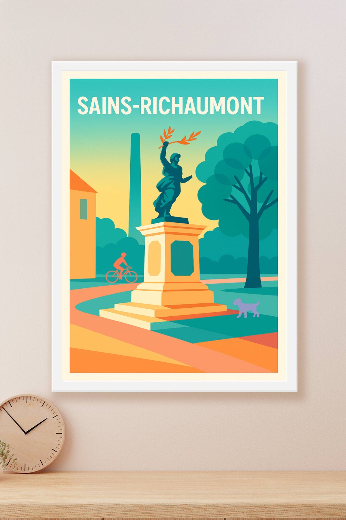 Affiche de Sains-Richaumont - Le charme tranquille d'un coin de verdure